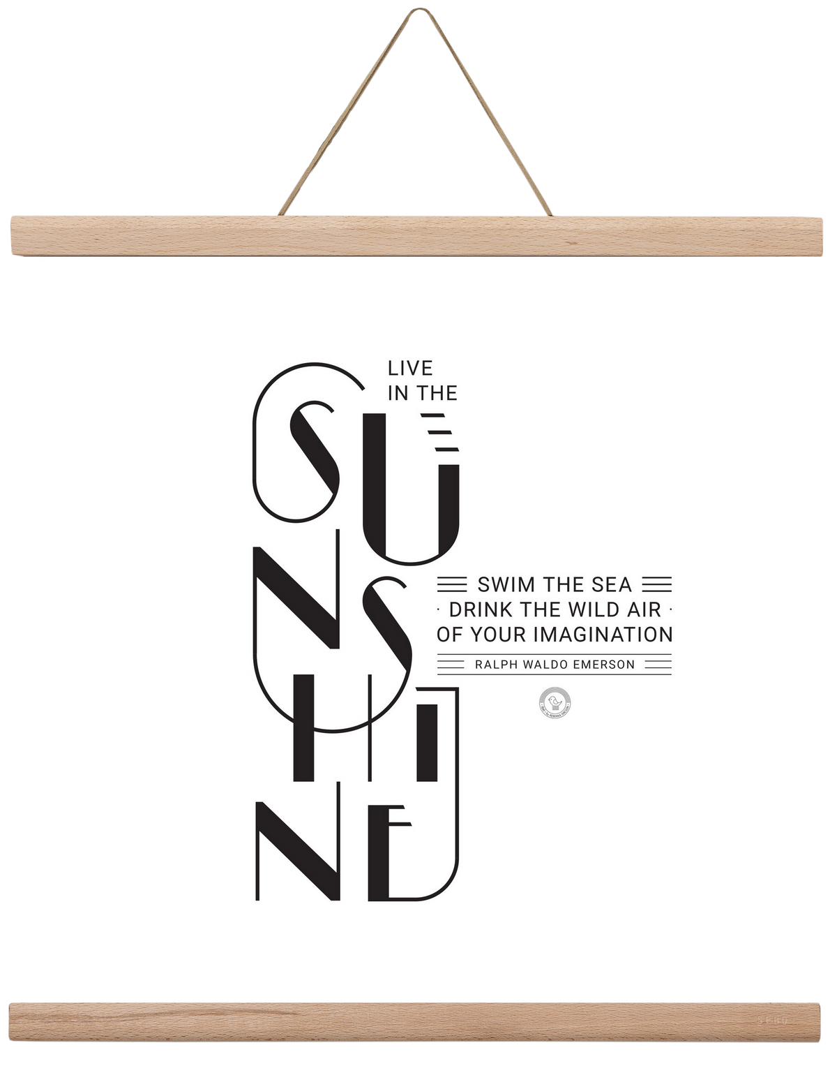 Sunshine, 40x40 cm (40x40 cm), Tölgy akasztó