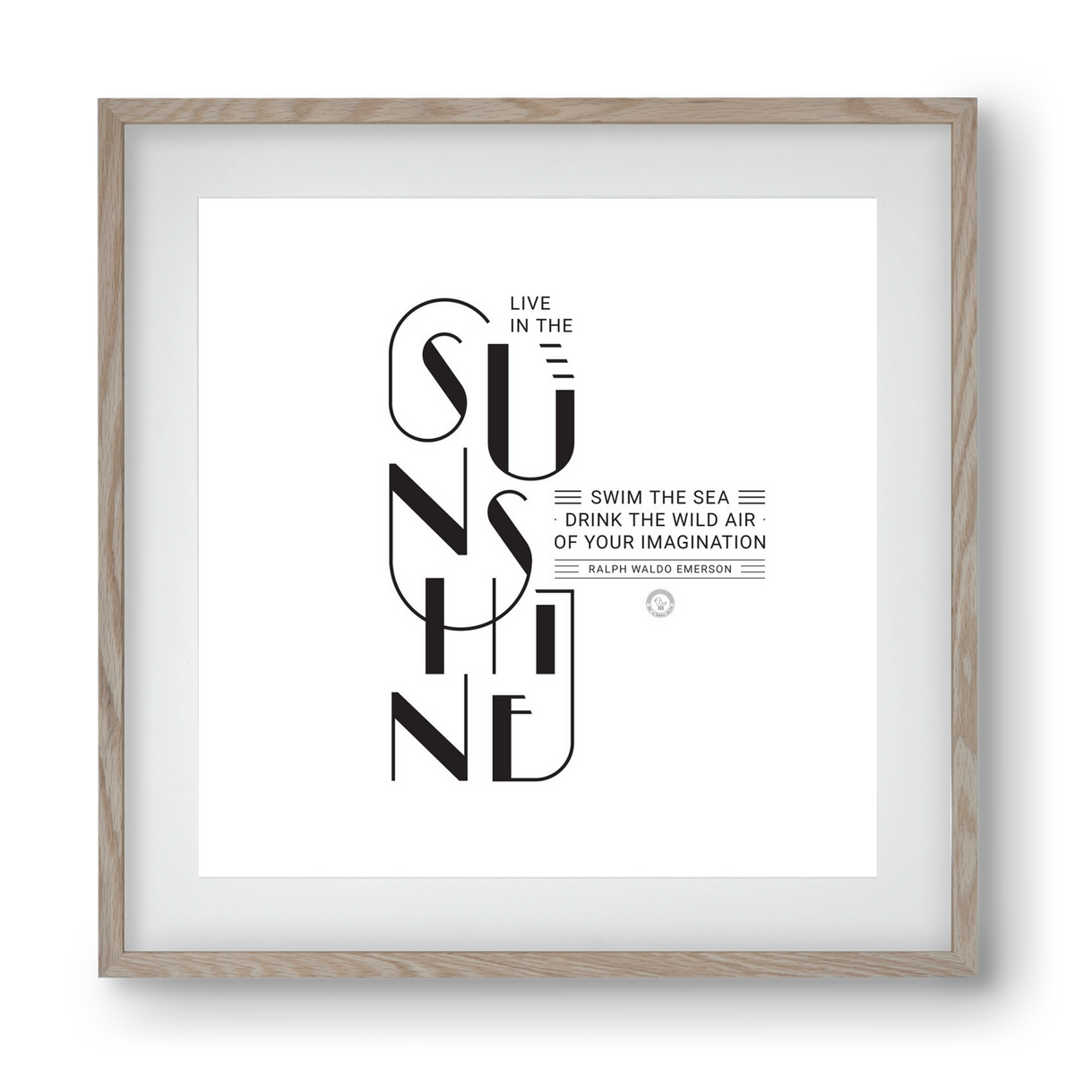 Sunshine, 40x40 cm (30x30 cm), Tölgy keret, paszpartuval