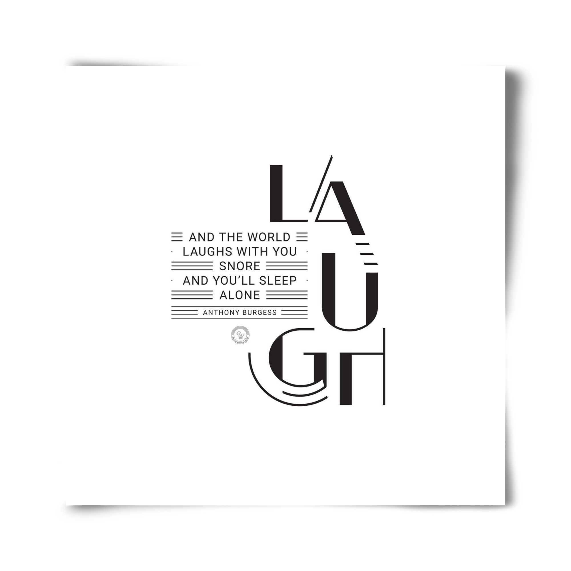 Laugh, 40x40 cm, Keret nélkül