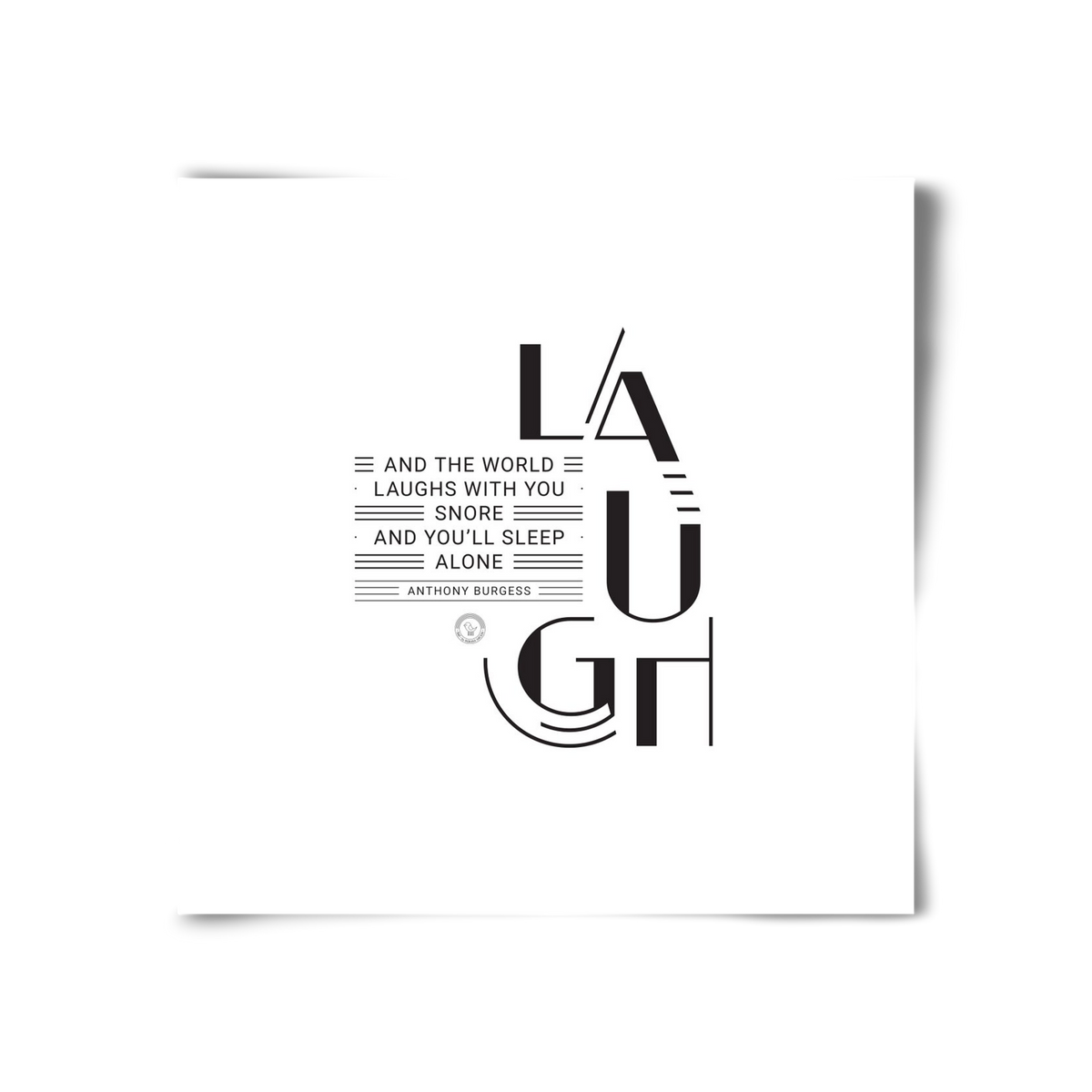 Laugh, 30x30 cm, Keret nélkül