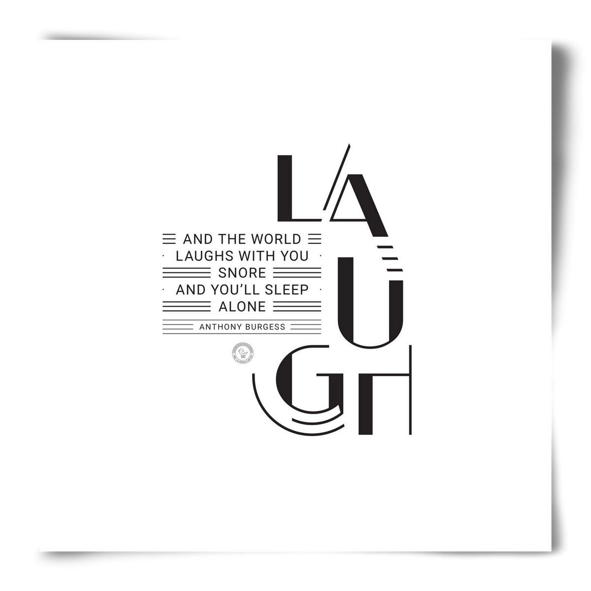Laugh, 50x50 cm, Keret nélkül