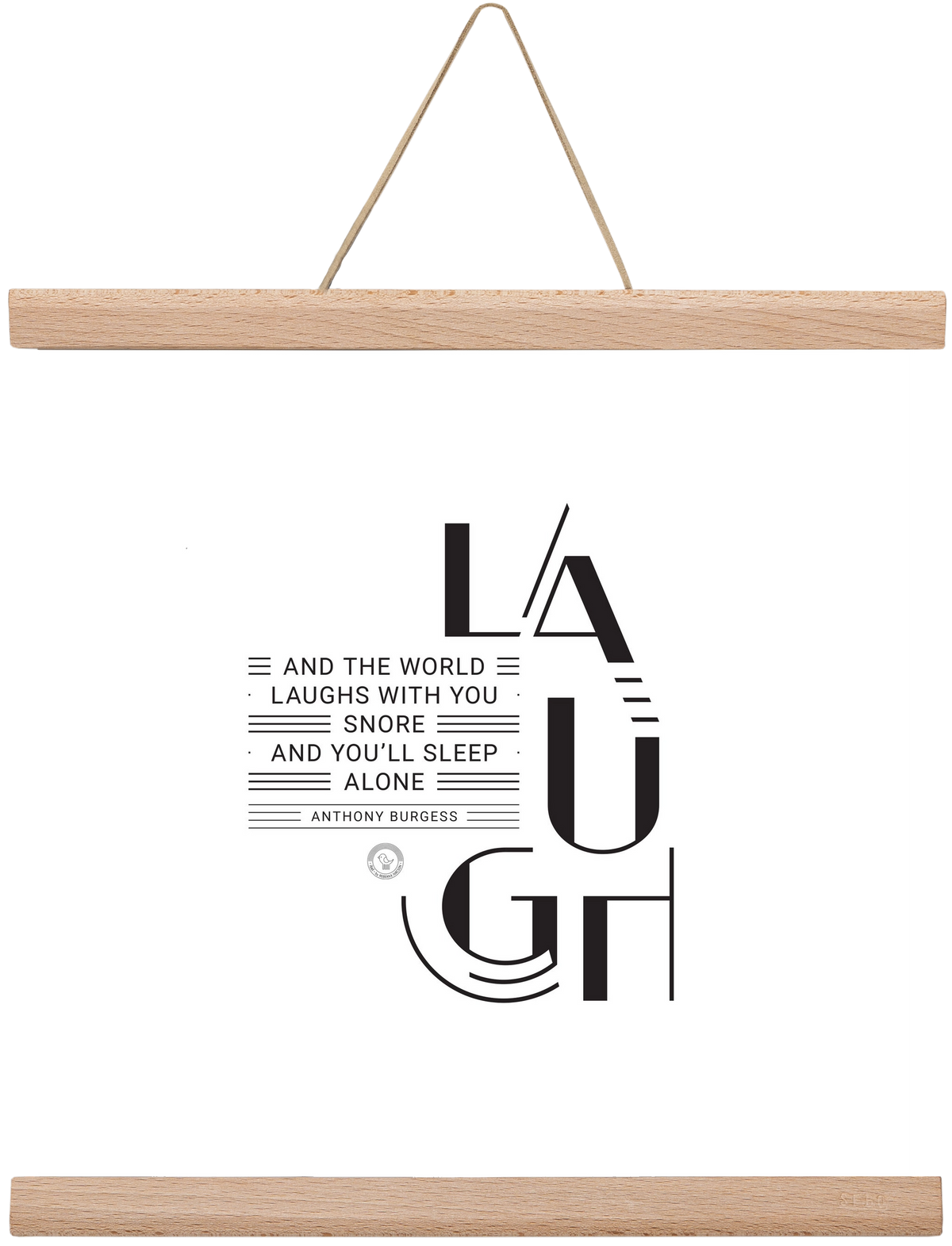 Laugh, 30x30 cm (30x30 cm), Tölgy akasztó