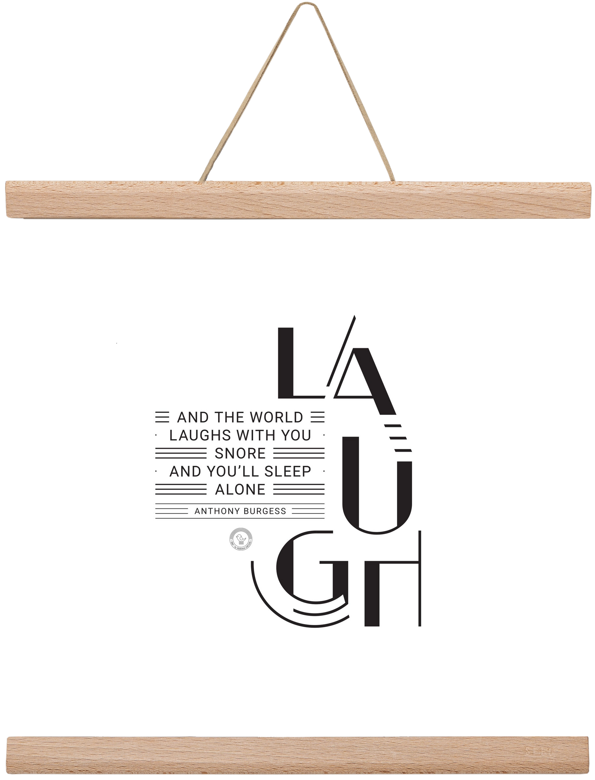 Laugh, 30x30 cm (30x30 cm), Tölgy akasztó