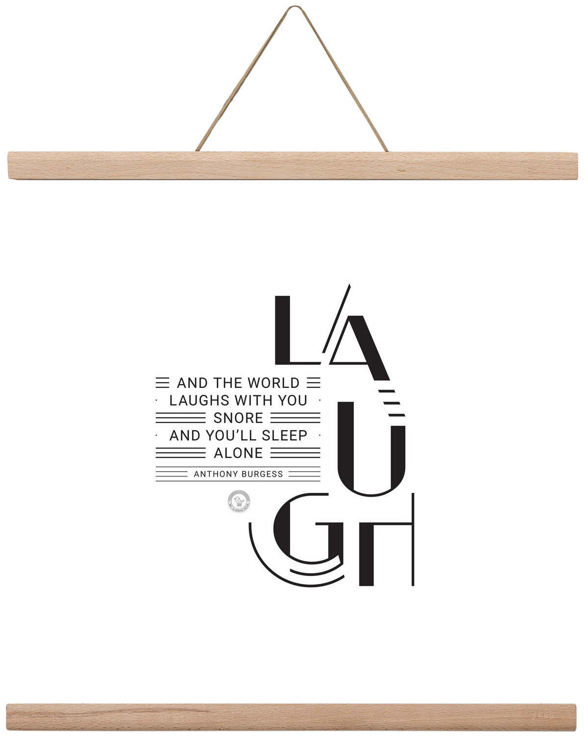Laugh, 40x40 cm (40x40 cm), Tölgy akasztó