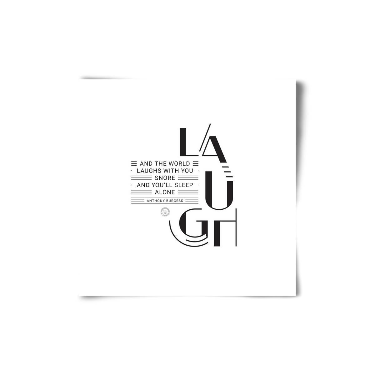 Laugh, 20x20 cm, Keret nélkül