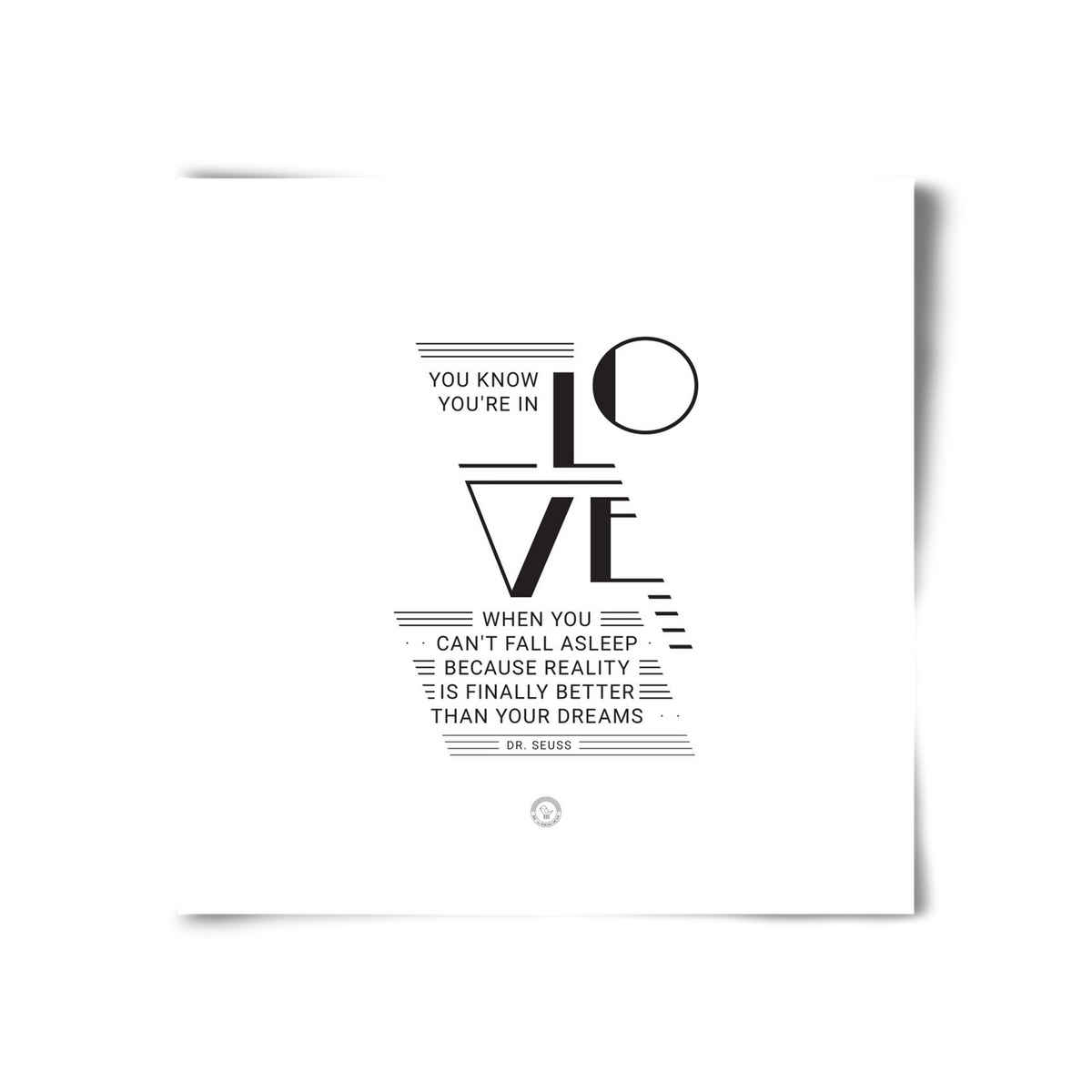 Love, 30x30 cm, Keret nélkül