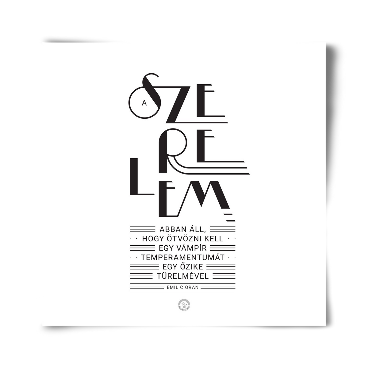 Szerelem, 40x40 cm, Keret nélkül