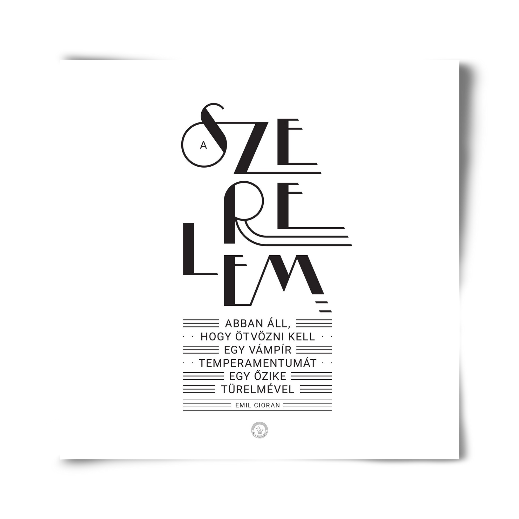 Szerelem, 40x40 cm, Keret nélkül