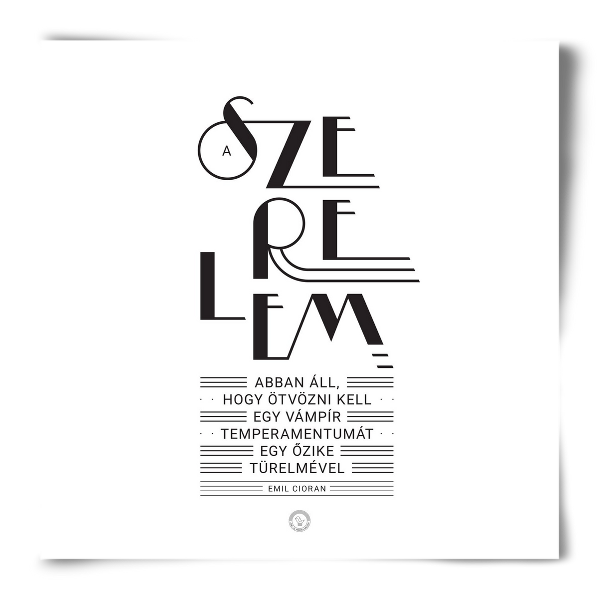 Szerelem, 50x50 cm, Keret nélkül