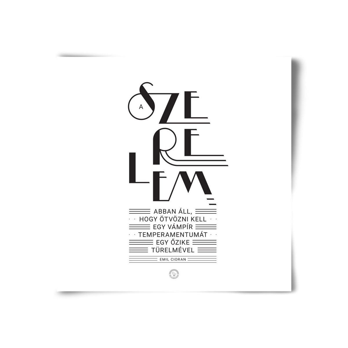 Szerelem, 30x30 cm, Keret nélkül