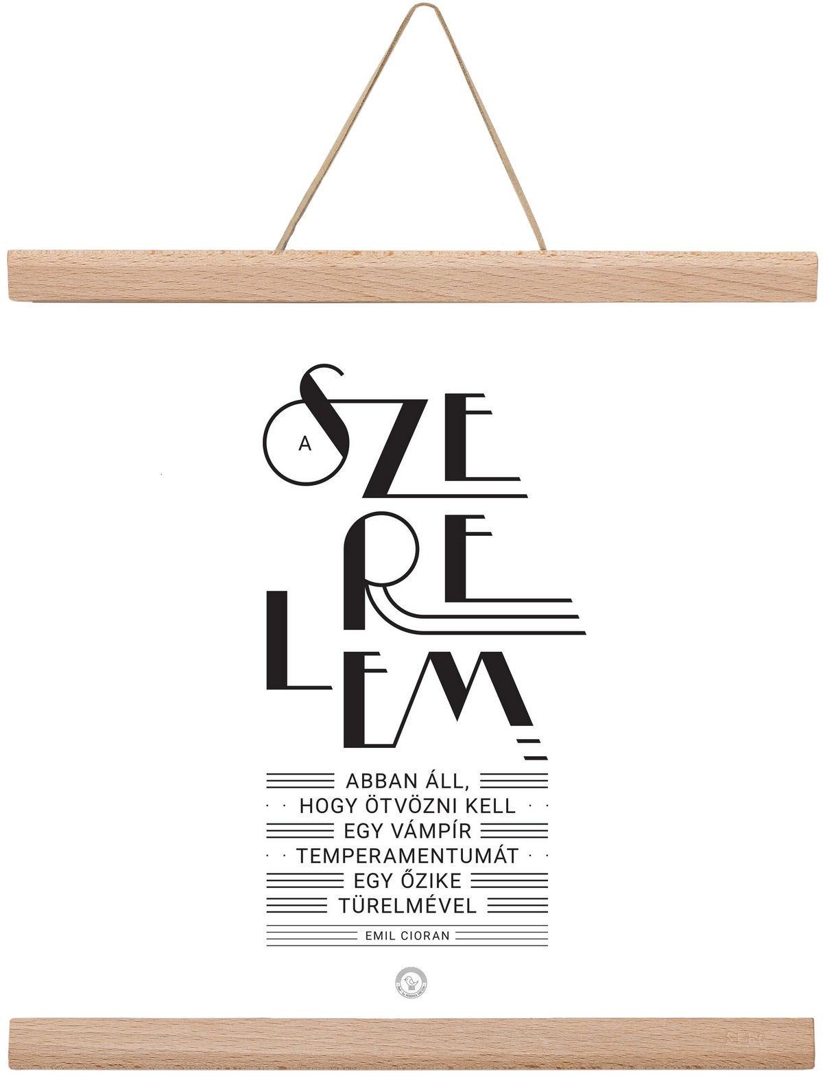 Szerelem, 30x30 cm (30x30 cm), Tölgy akasztó