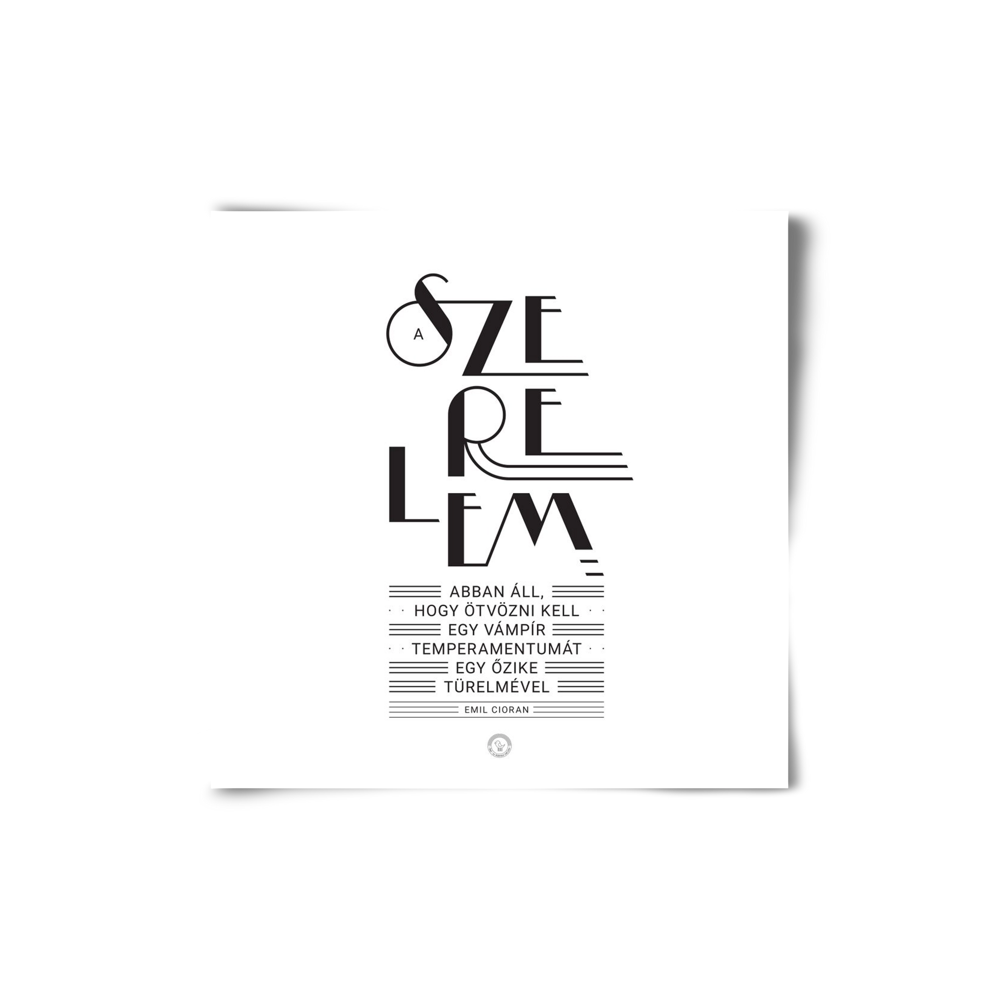 Szerelem, 20x20 cm, Keret nélkül