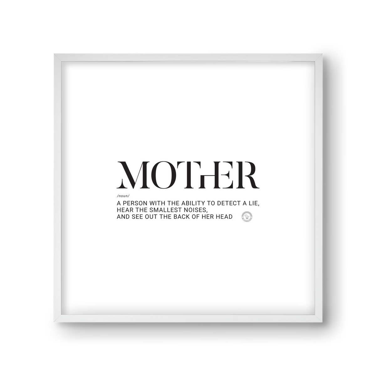 Mother_02, 30x30 cm (30x30 cm), Fehér keret
