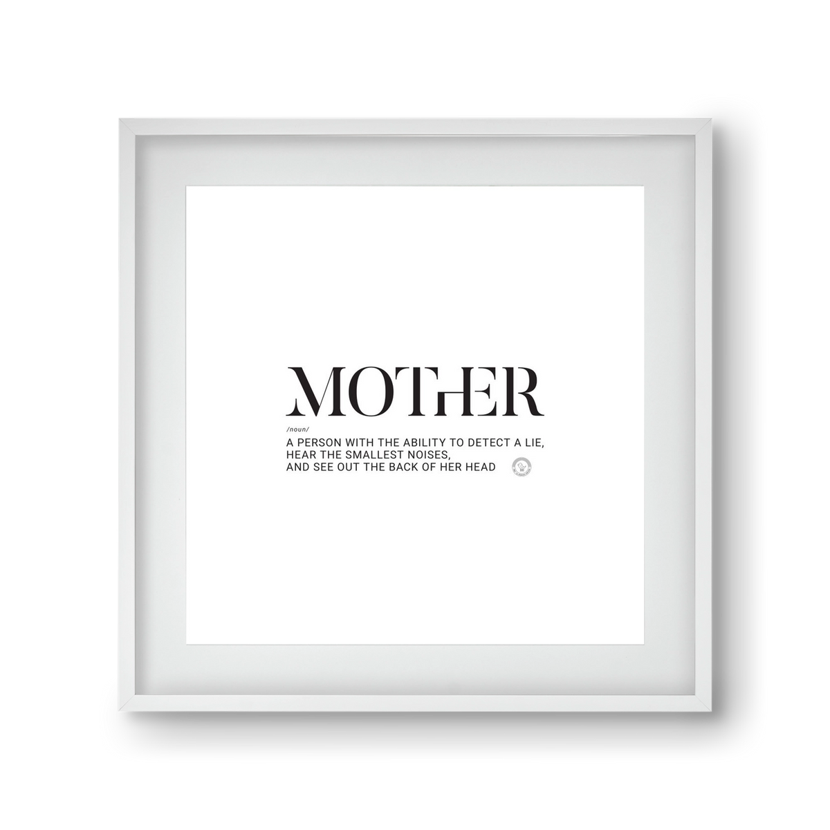 Mother_02, 30x30 cm (20x20 cm), Fehér keret, paszpartuval