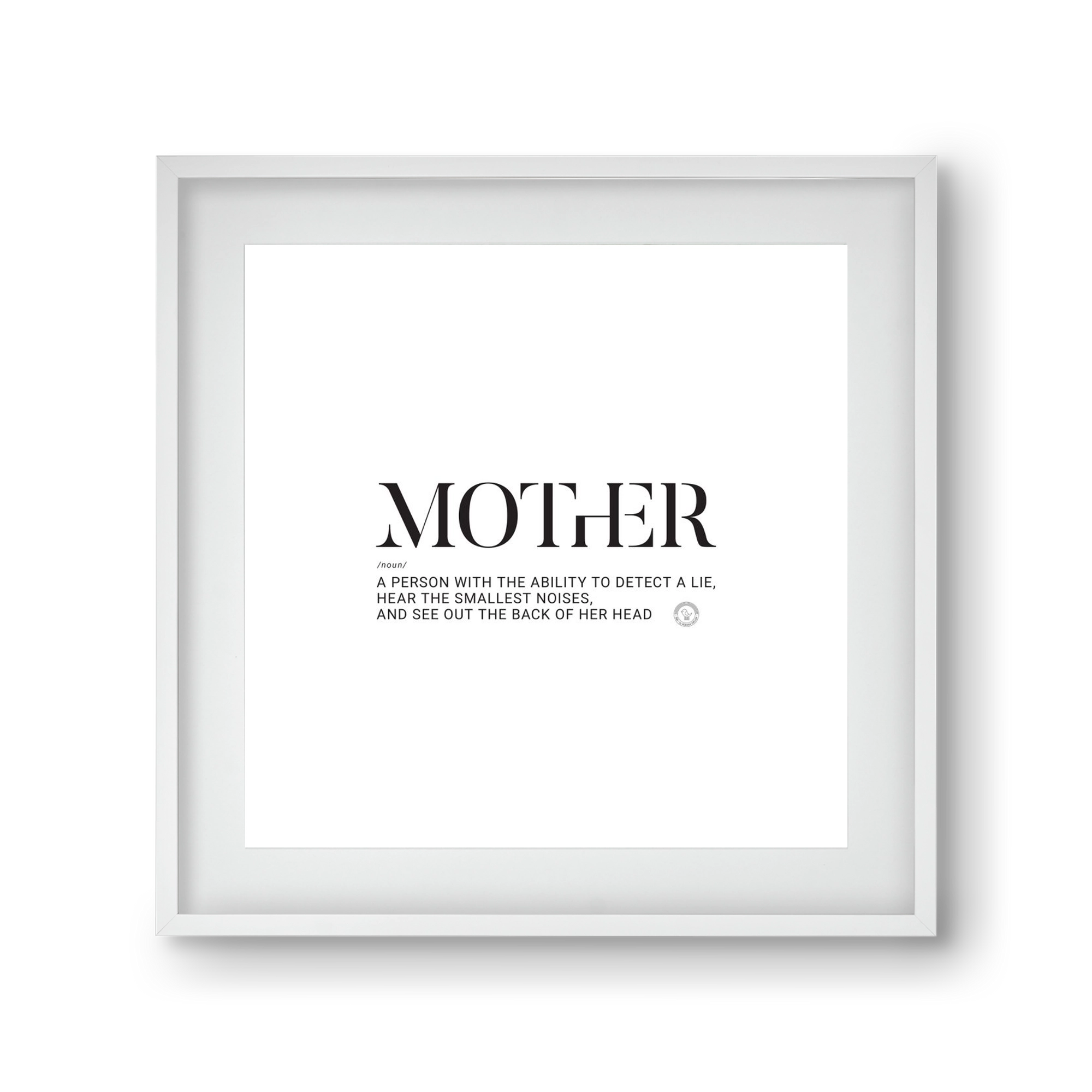 Mother_02, 30x30 cm (20x20 cm), Fehér keret, paszpartuval