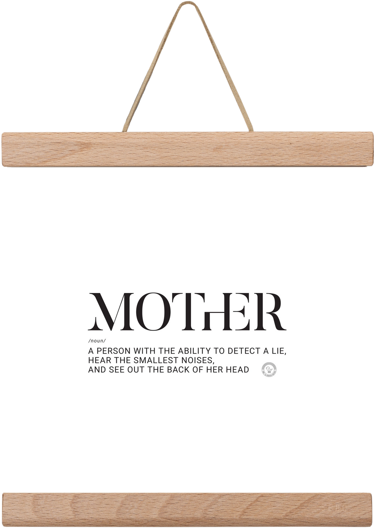 Mother_02, 20x20 cm (20x20 cm), Tölgy akasztó