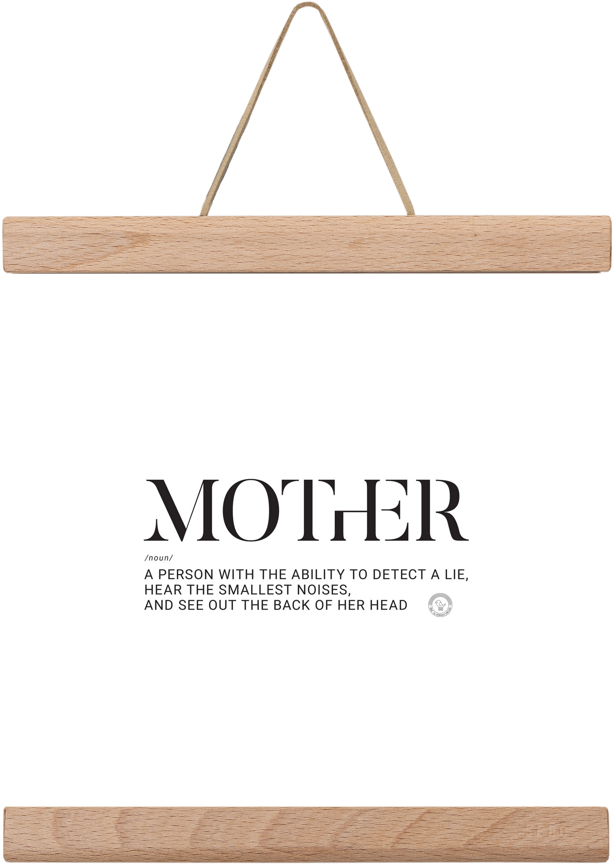 Mother_02, 20x20 cm (20x20 cm), Tölgy akasztó