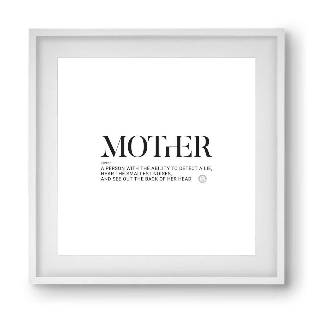 Mother_02, 40x40 cm (30x30 cm), Fehér keret, paszpartuval