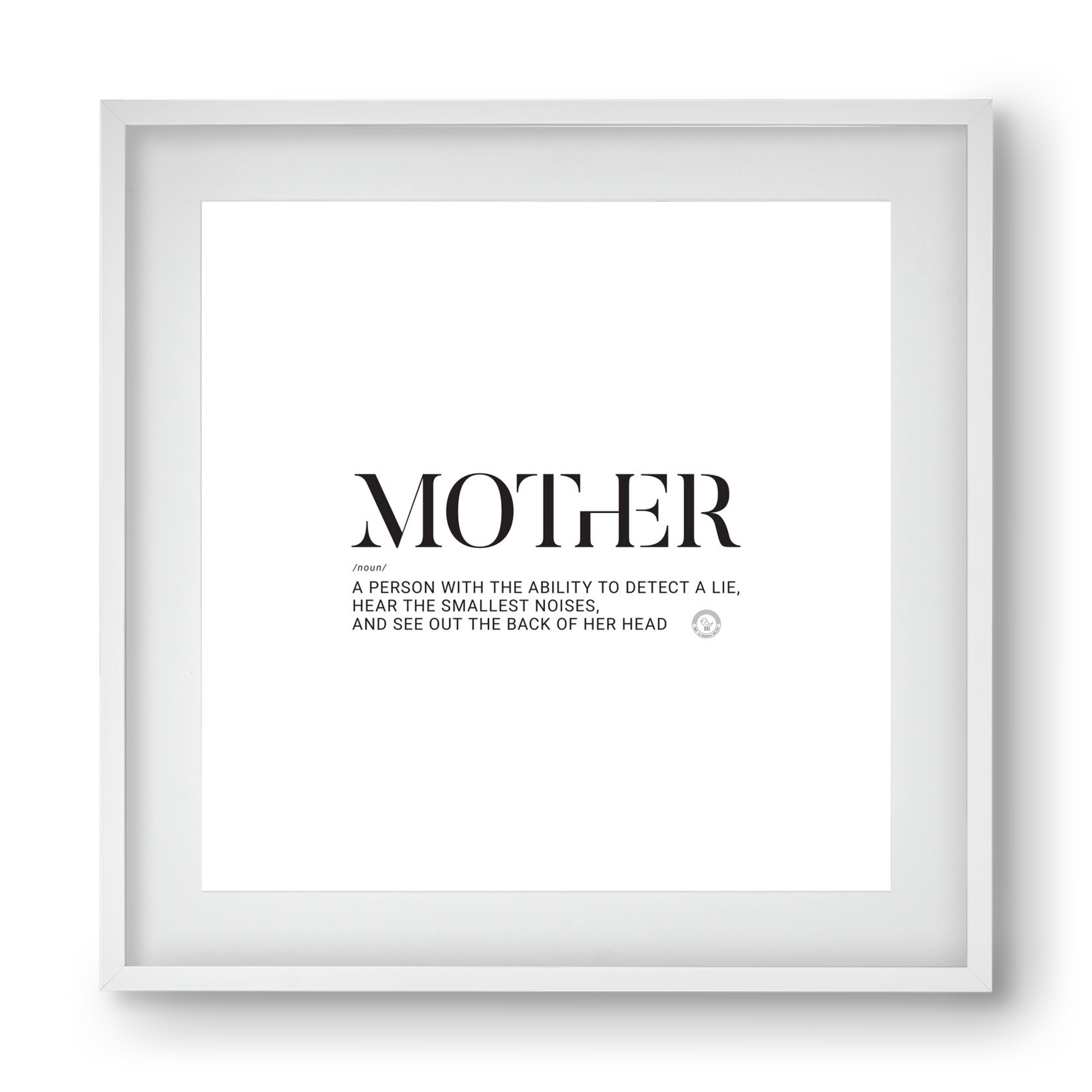 Mother_02, 40x40 cm (30x30 cm), Fehér keret, paszpartuval