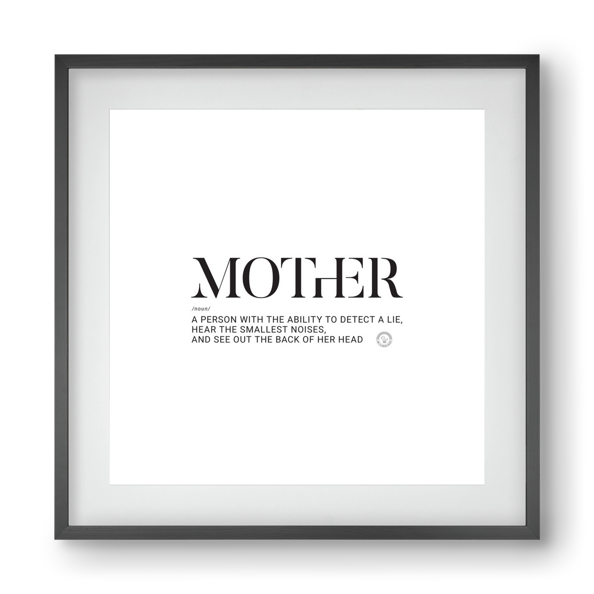 Mother_02, 40x40 cm (30x30 cm), Fekete keret, paszpartuval