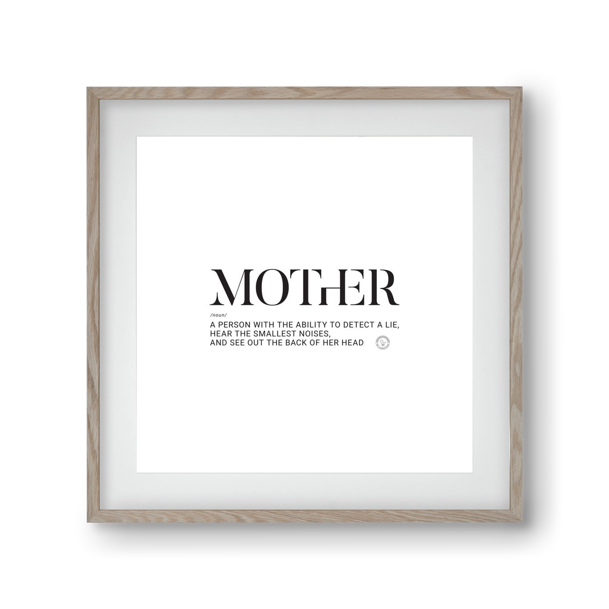 Mother_02, 30x30 cm (20x20 cm), Tölgy keret, paszpartuval