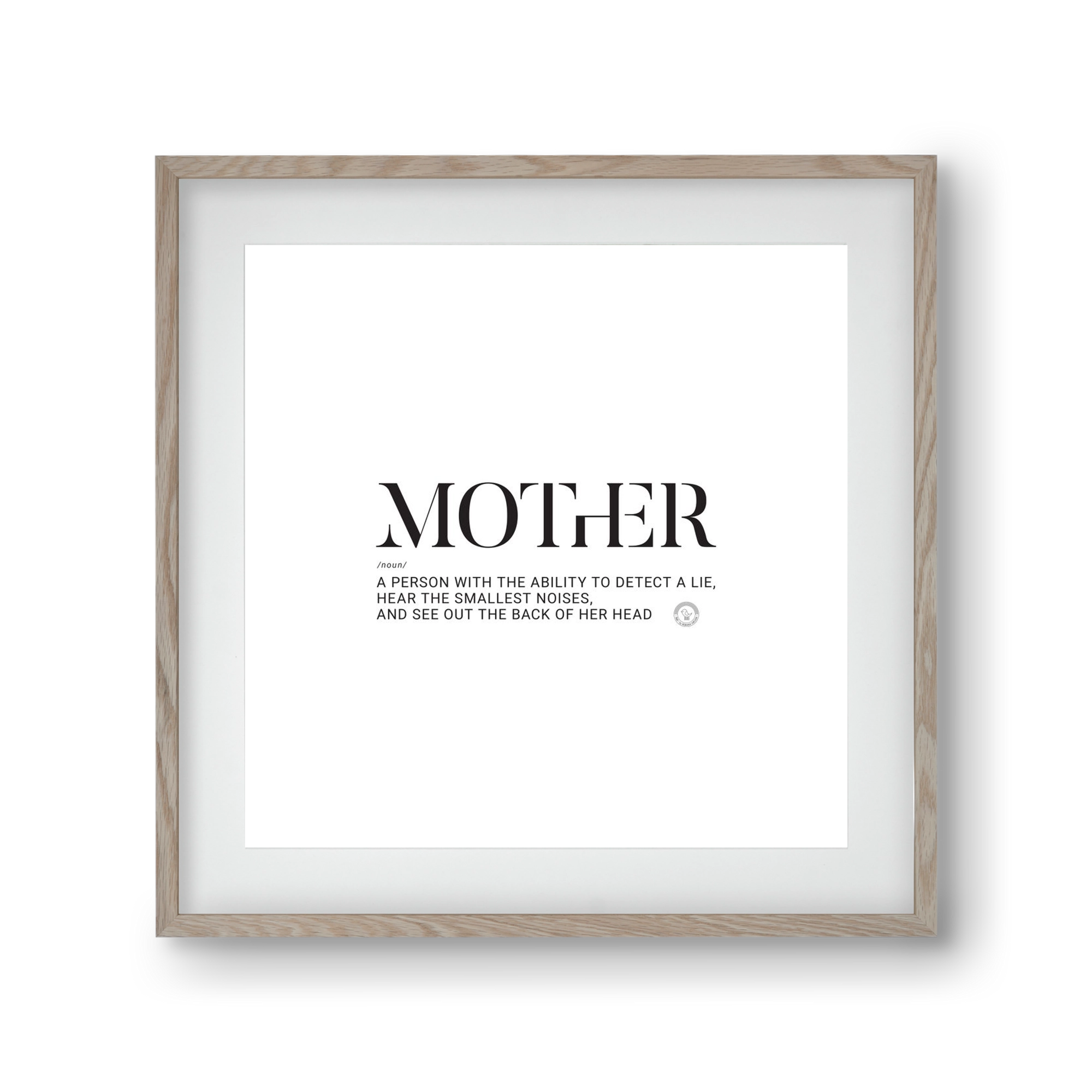 Mother_02, 30x30 cm (20x20 cm), Tölgy keret, paszpartuval