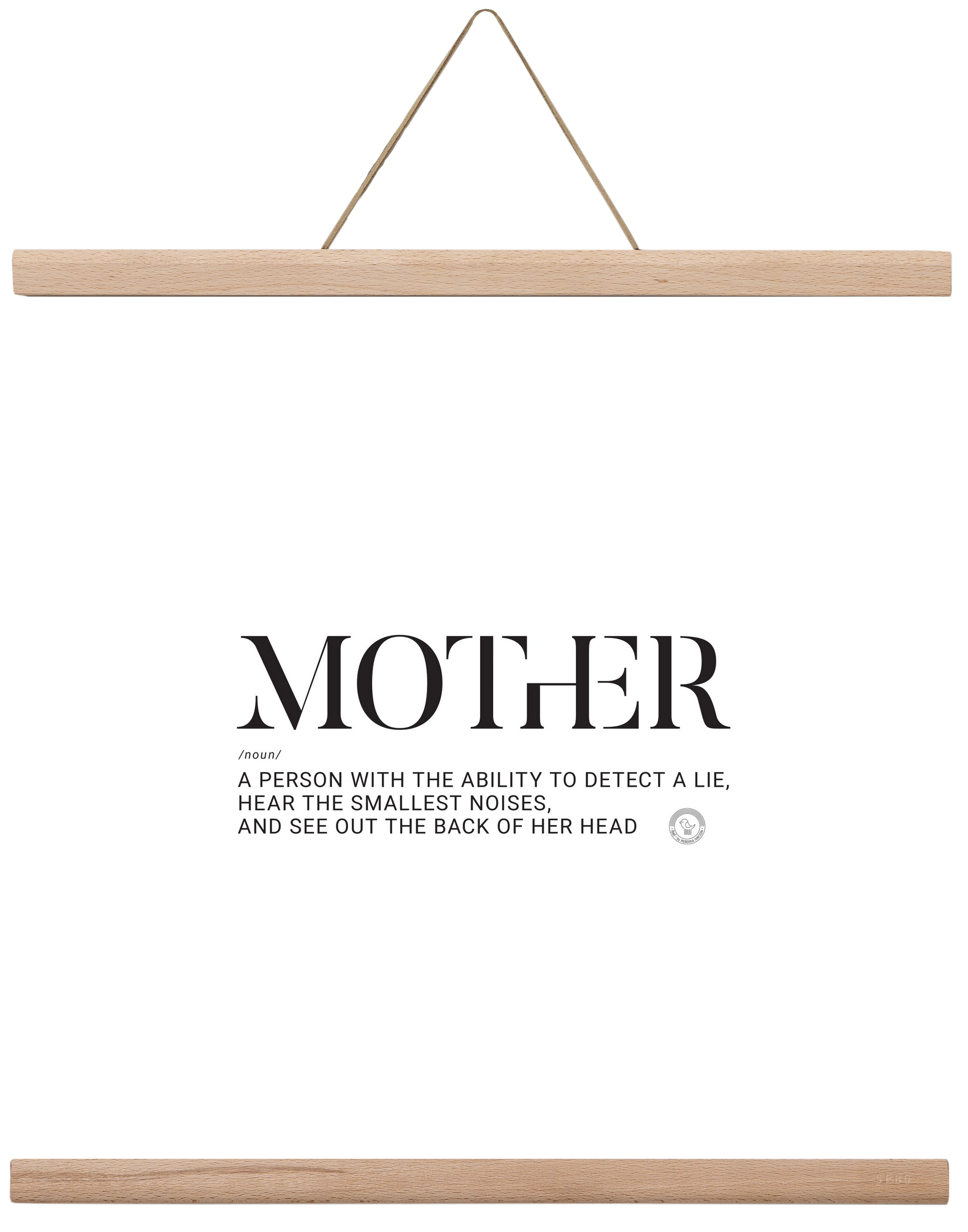 Mother_02, 40x40 cm (40x40 cm), Tölgy akasztó