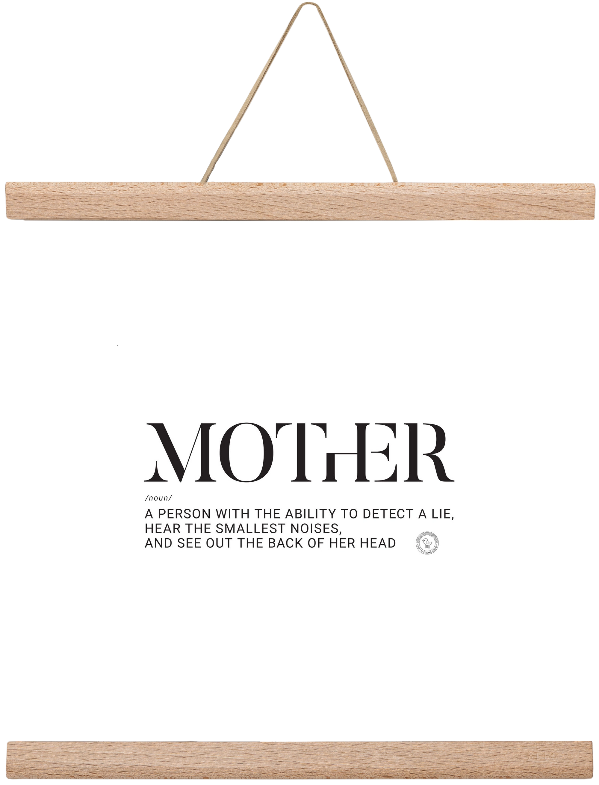 Mother_02, 30x30 cm (30x30 cm), Tölgy akasztó