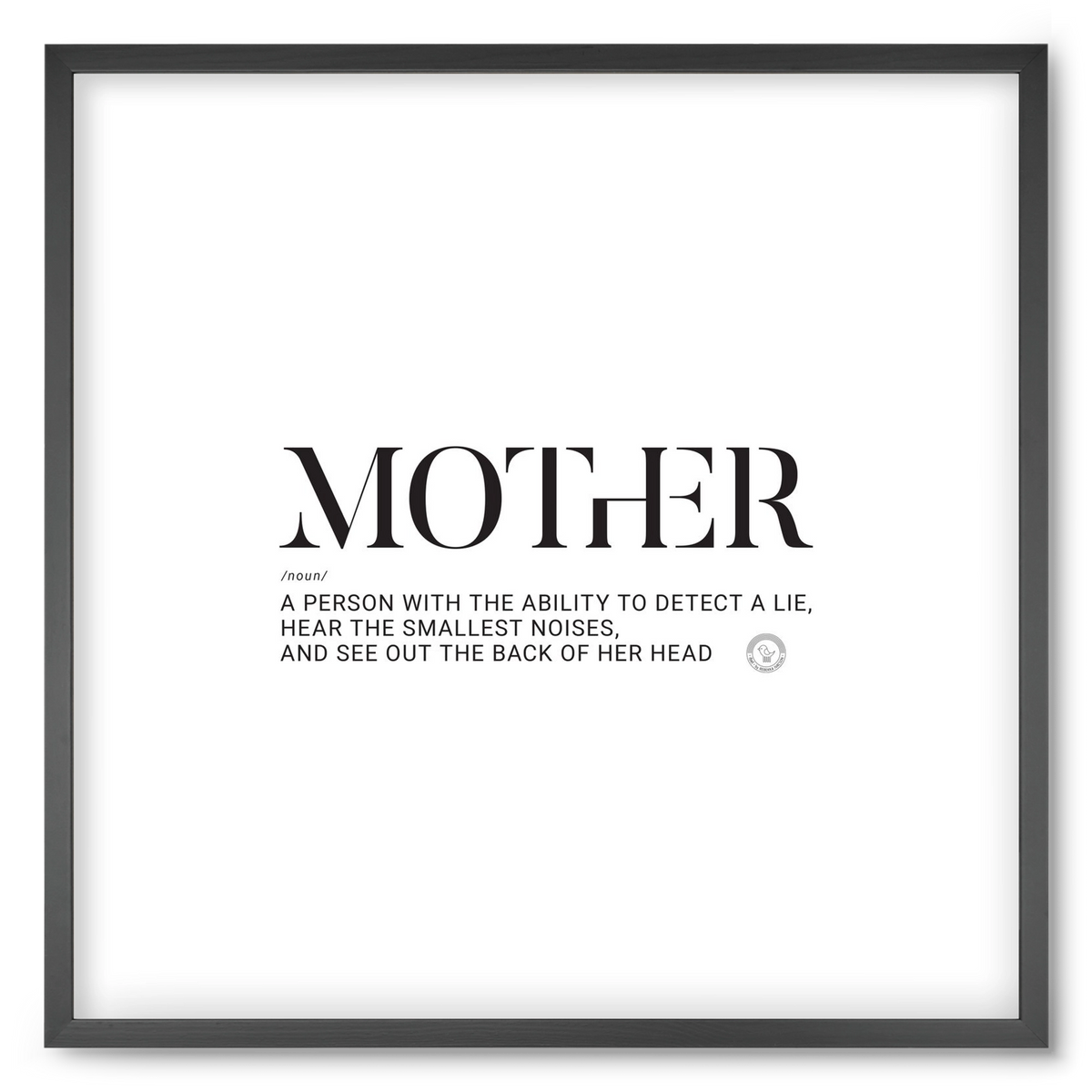 Mother_02, 50x50 cm (50x50 cm), Fekete keret