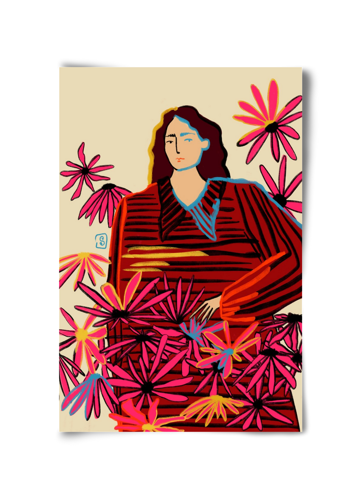 FLORAL DREAM, 30x45 cm, Keret nélkül