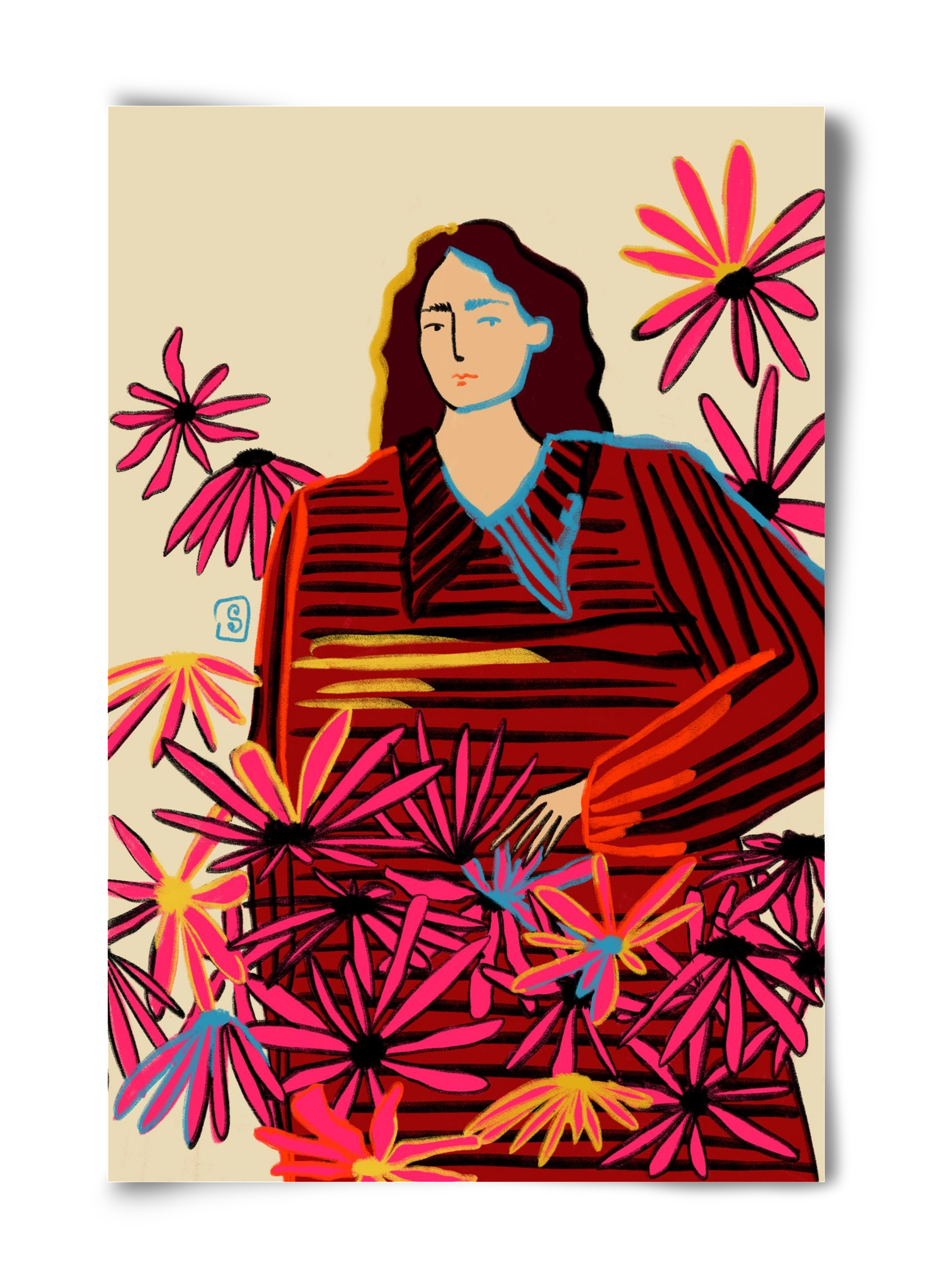 FLORAL DREAM, 40x60 cm, Keret nélkül