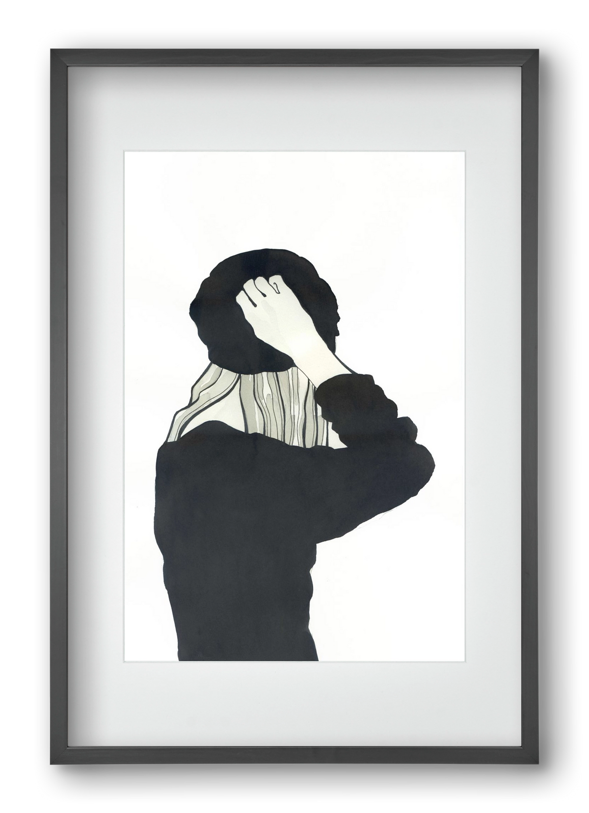 In Black, 40x60 cm (30x45 cm), Fekete keret, paszpartuval