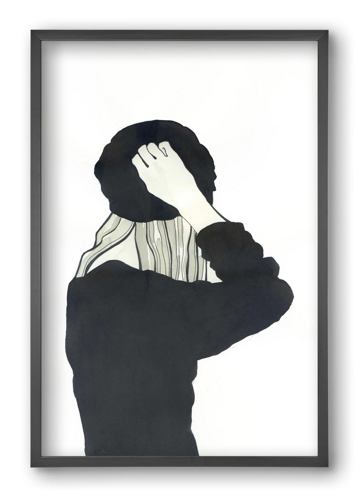 In Black, 40x60 cm (40x60 cm), Fekete keret