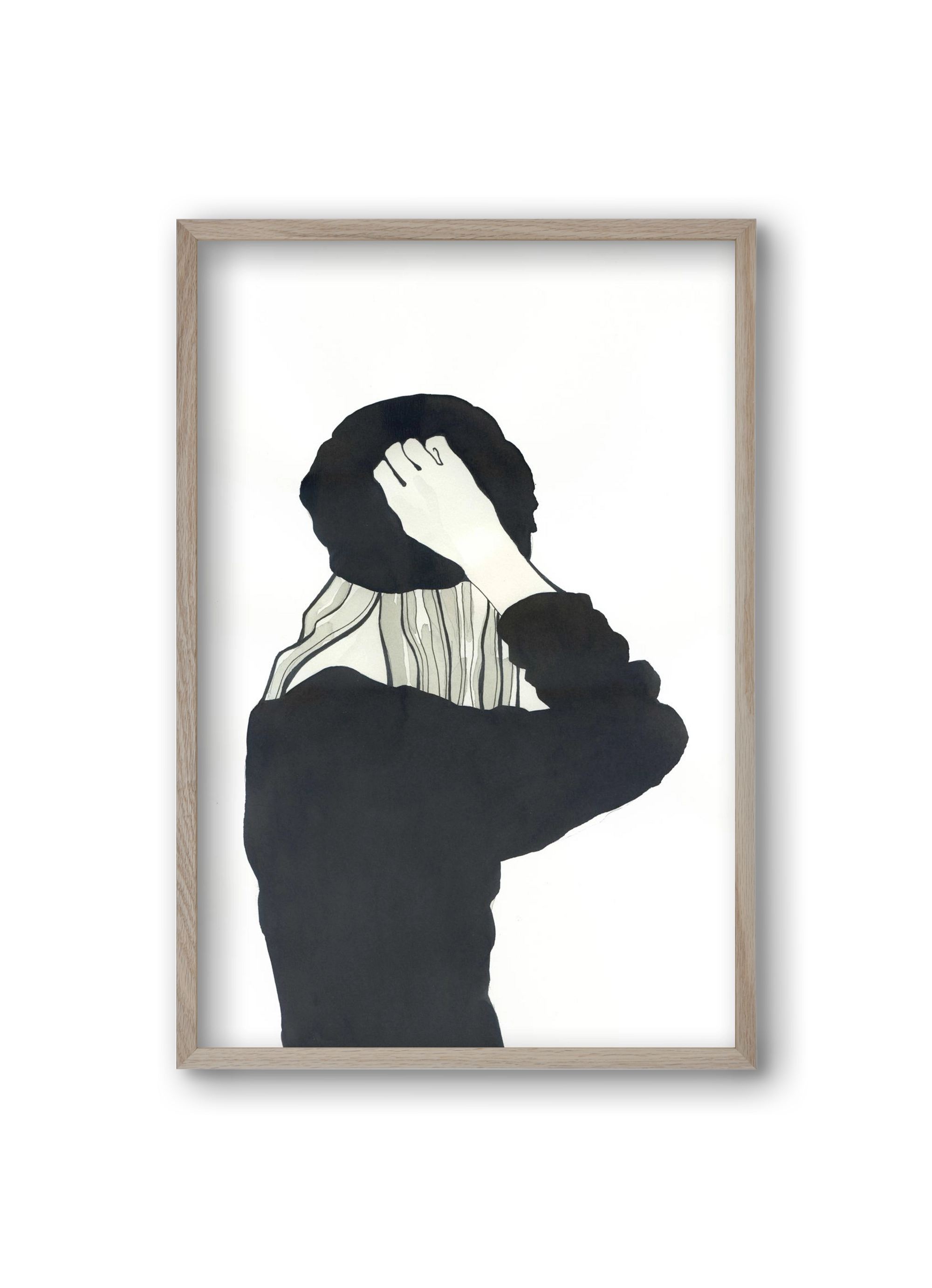 In Black, 20x30 cm (20x30 cm), Tölgy keret