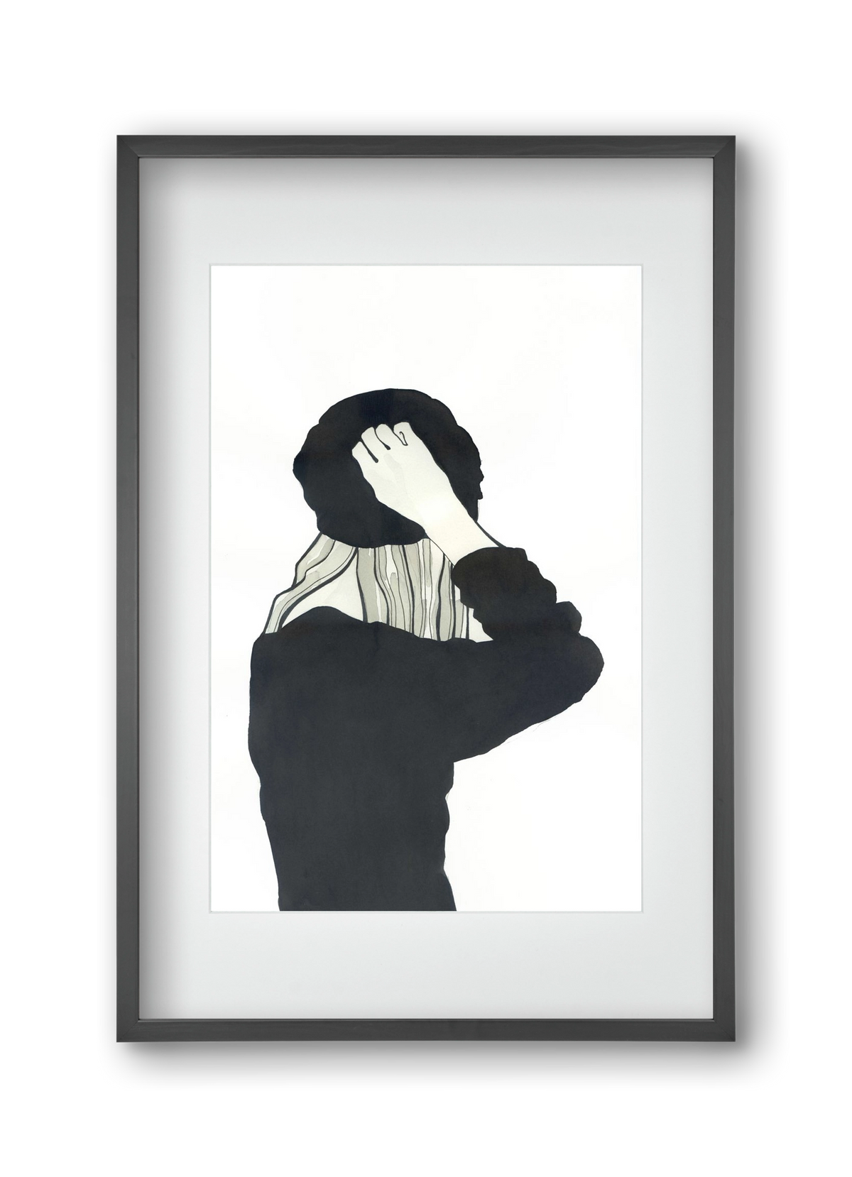 In Black, 30x45 cm (20x30 cm), Fekete keret, paszpartuval