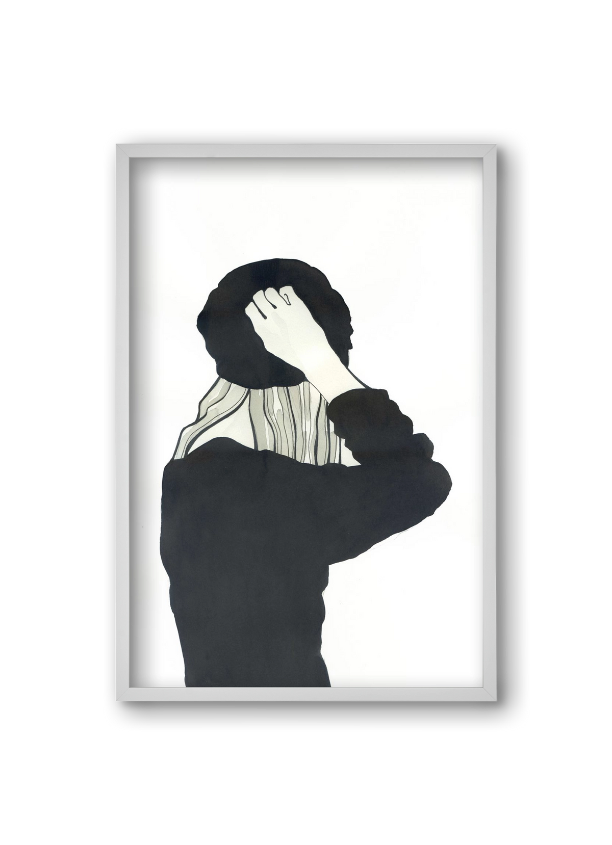 In Black, 20x30 cm (20x30 cm), Fehér keret