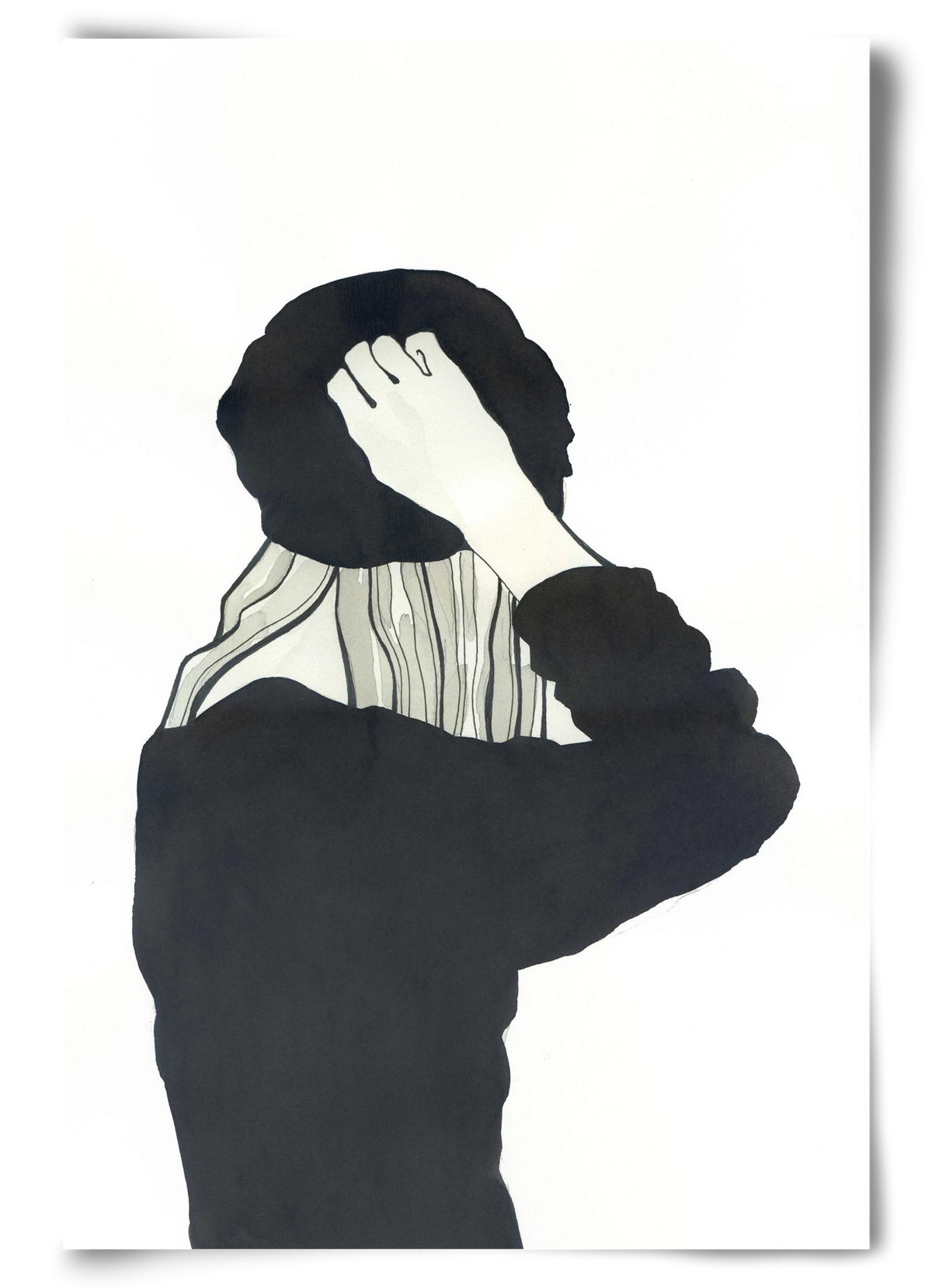 In Black, 60x90 cm, Keret nélkül