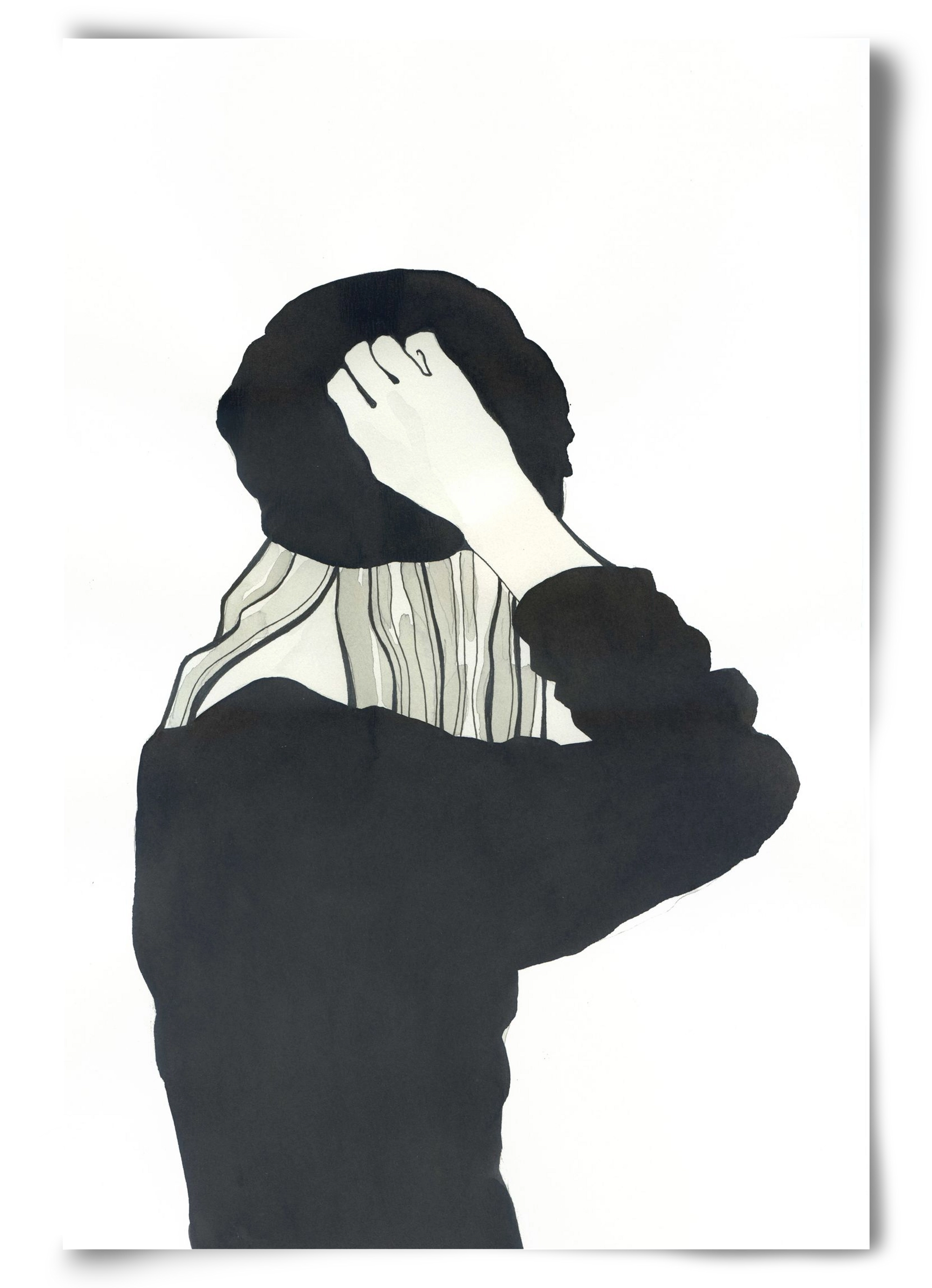 In Black, 60x90 cm, Keret nélkül