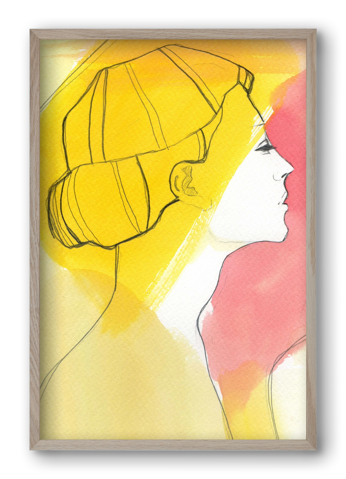 Summer, 40x60 cm (40x60 cm), Tölgy keret