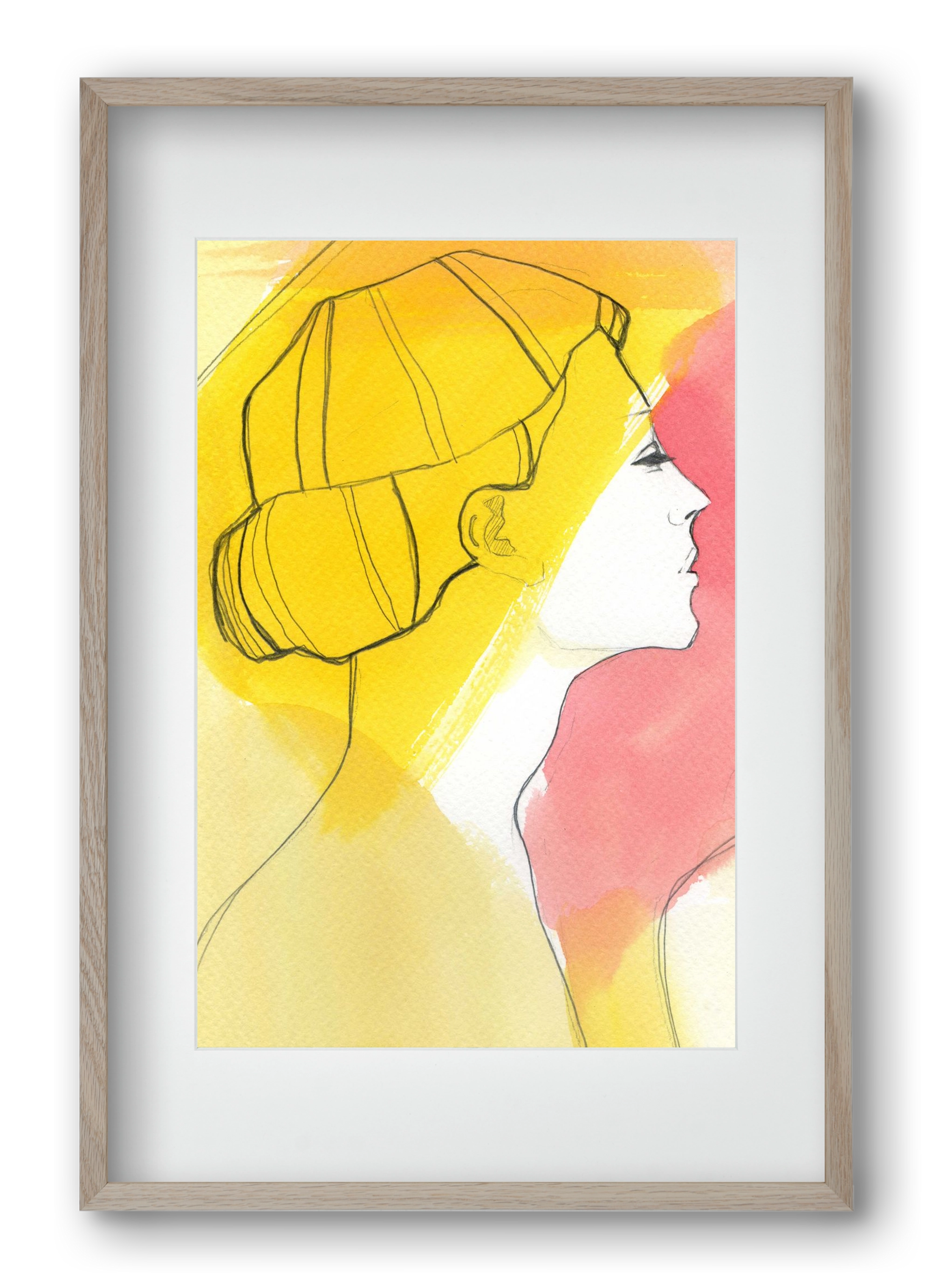 Summer, 40x60 cm (30x45 cm), Tölgy keret, paszpartuval