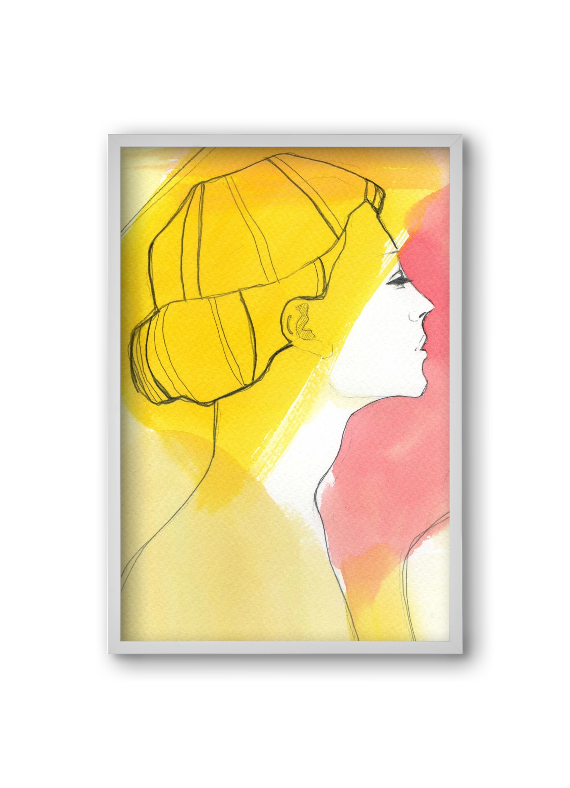 Summer, 20x30 cm (20x30 cm), Fehér keret