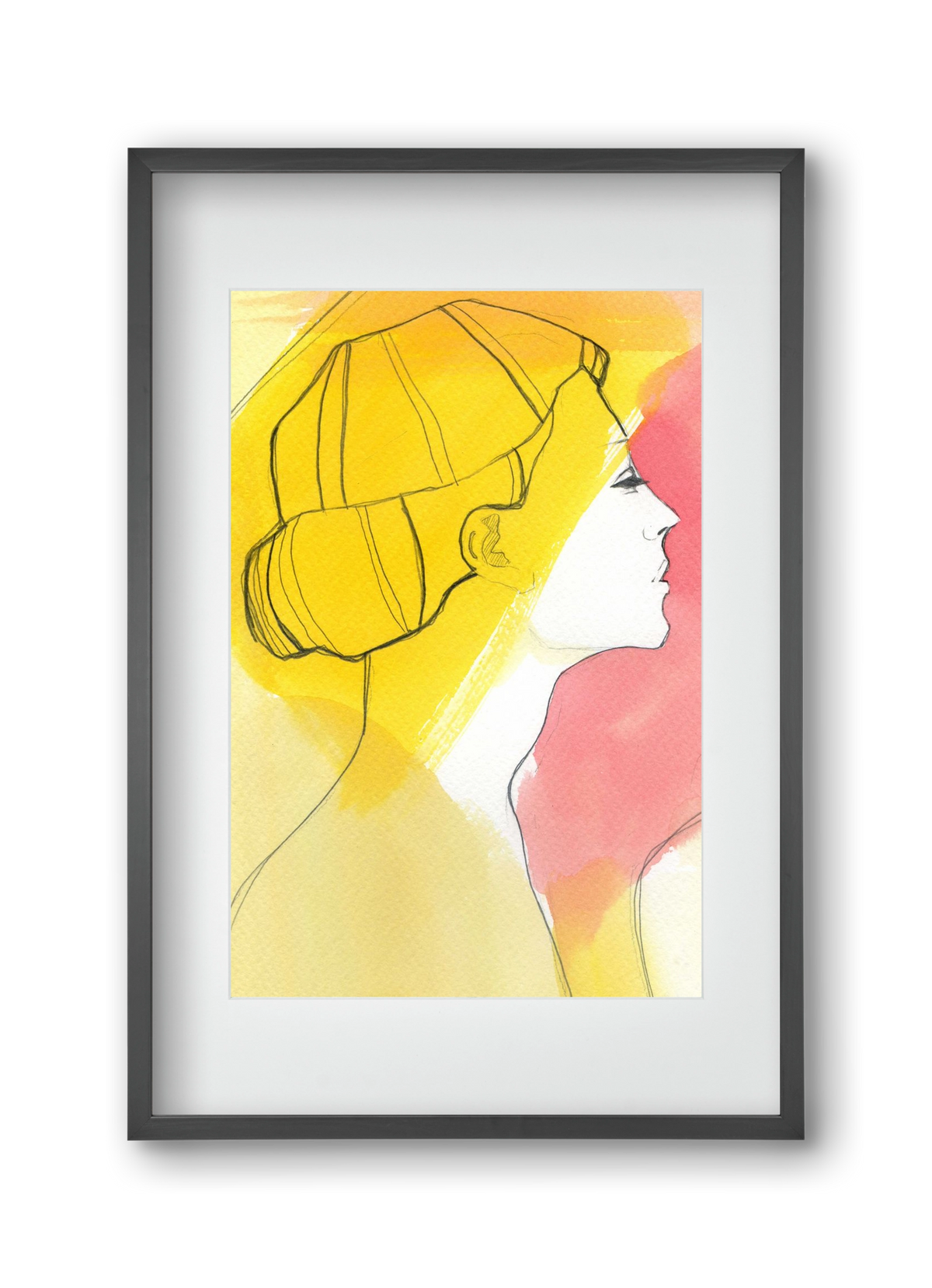 Summer, 30x45 cm (20x30 cm), Fekete keret, paszpartuval