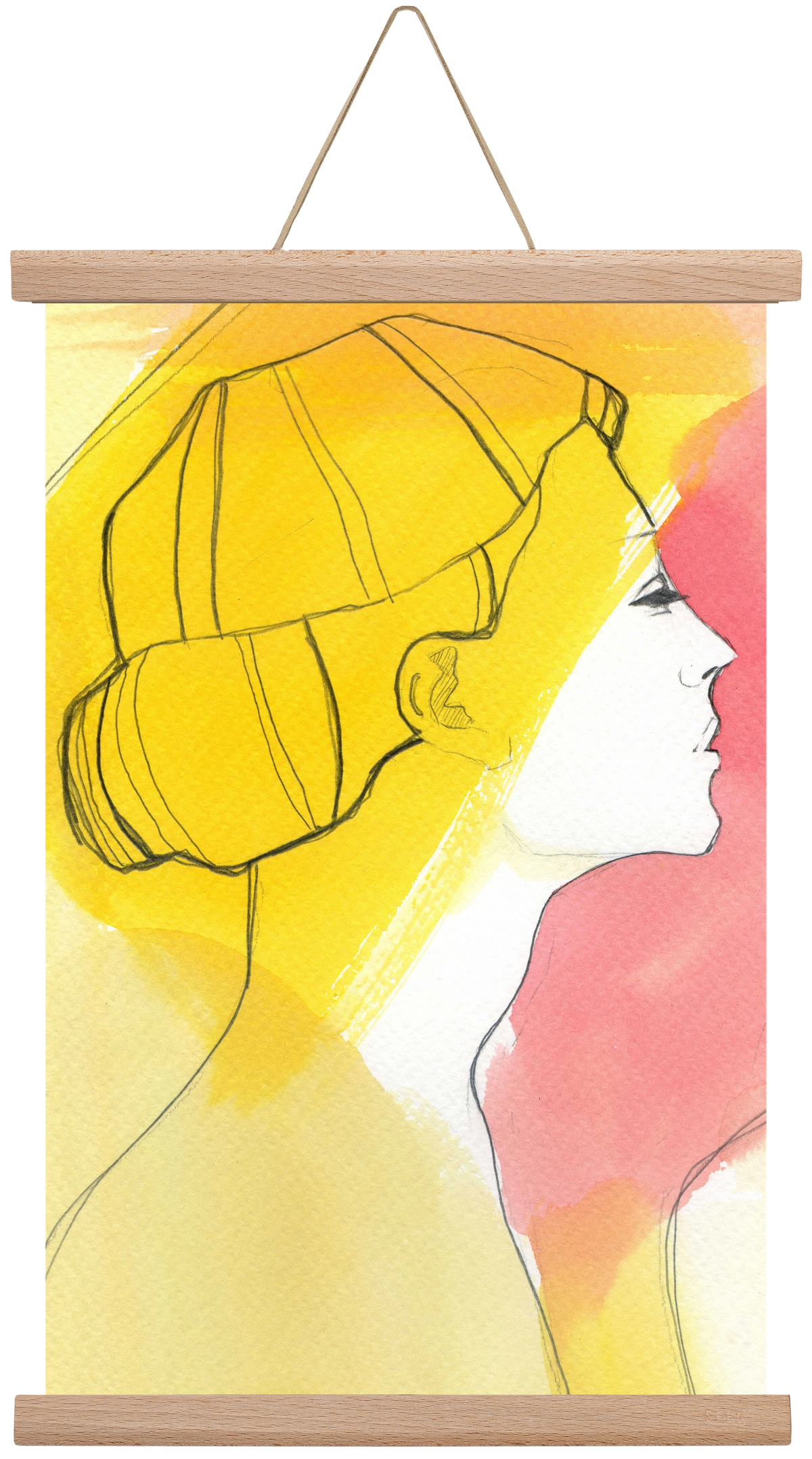 Summer, 30x45 cm (30x45 cm), Tölgy akasztó