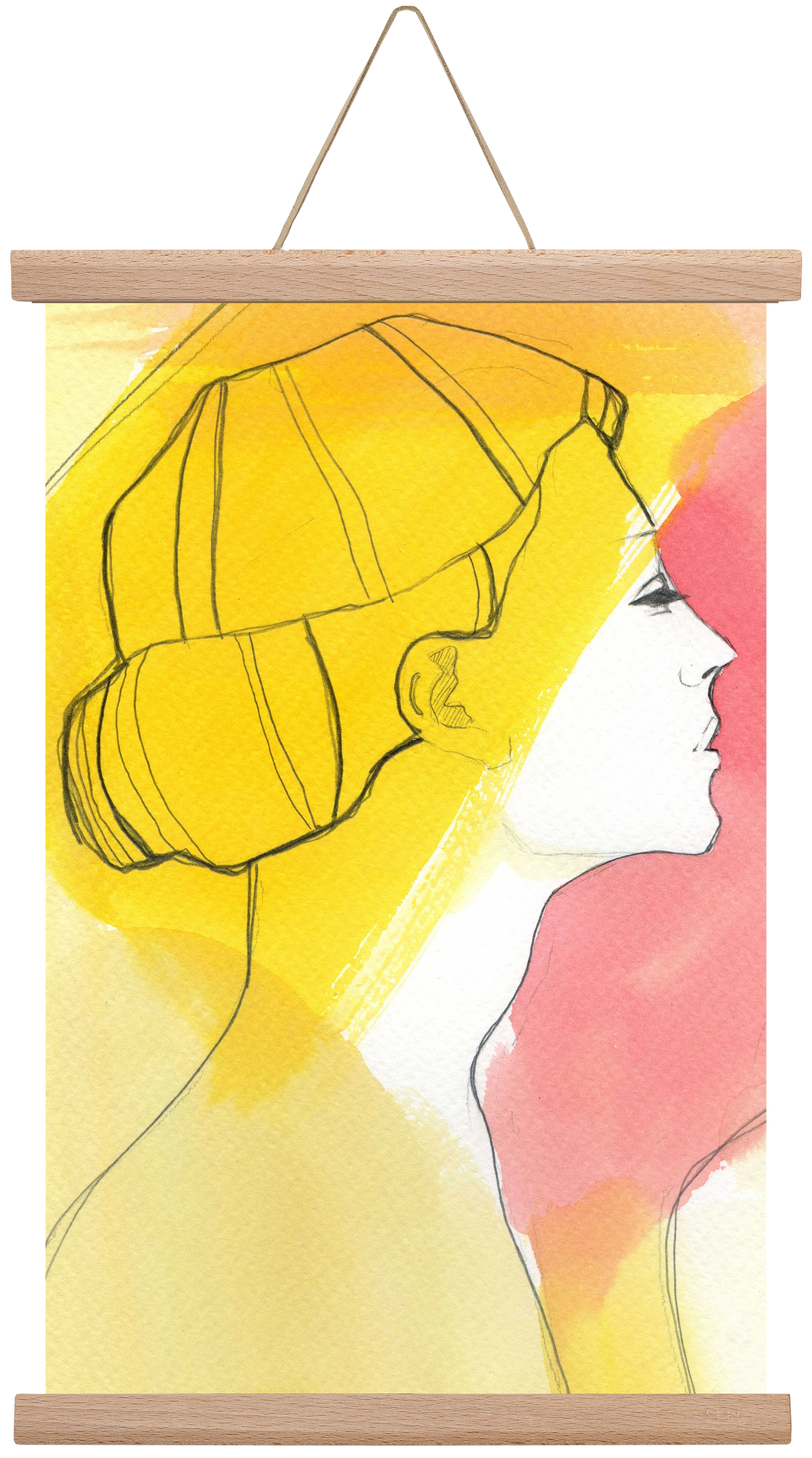 Summer, 30x45 cm (30x45 cm), Tölgy akasztó