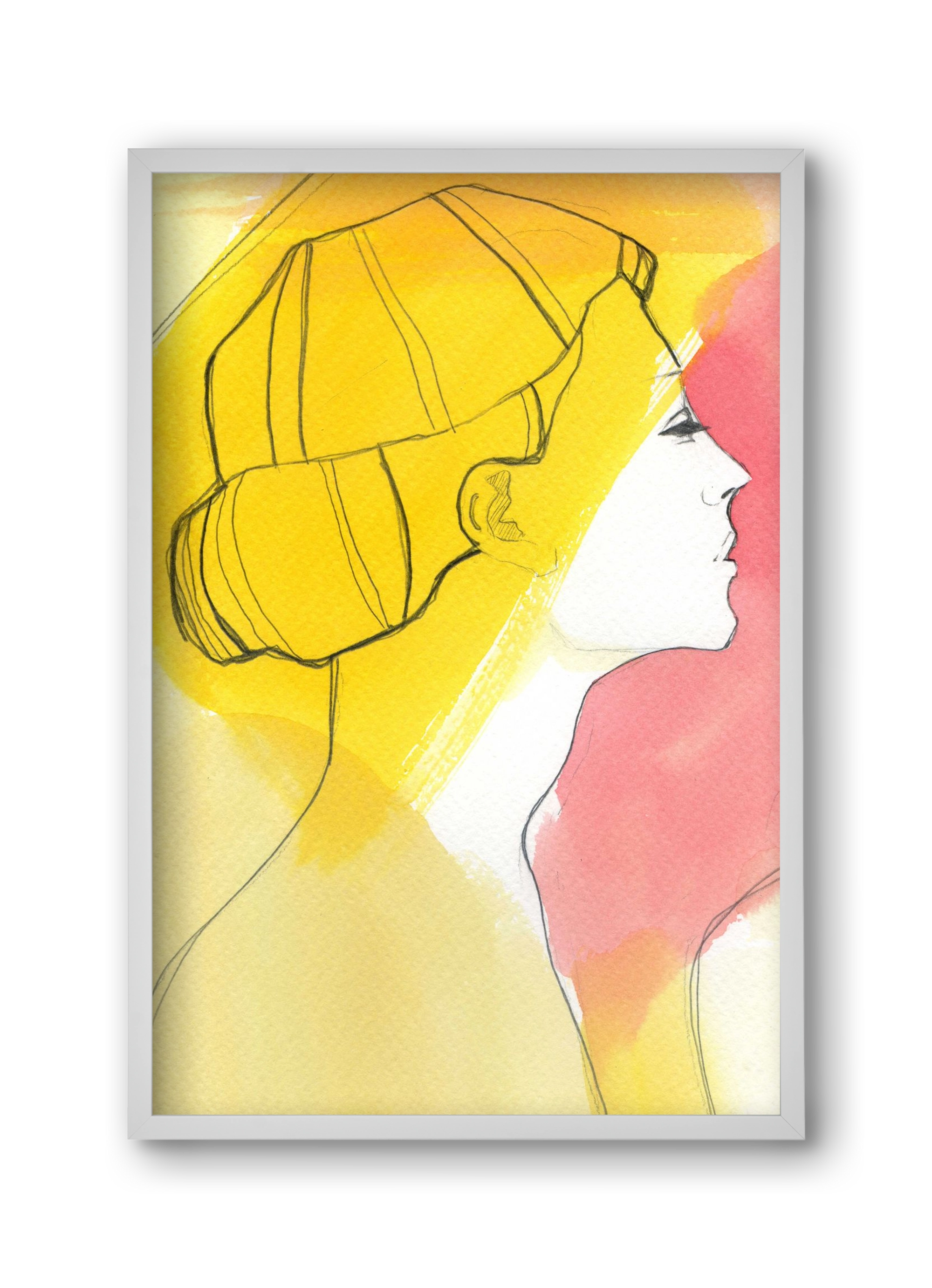 Summer, 30x45 cm (30x45 cm), Fehér keret