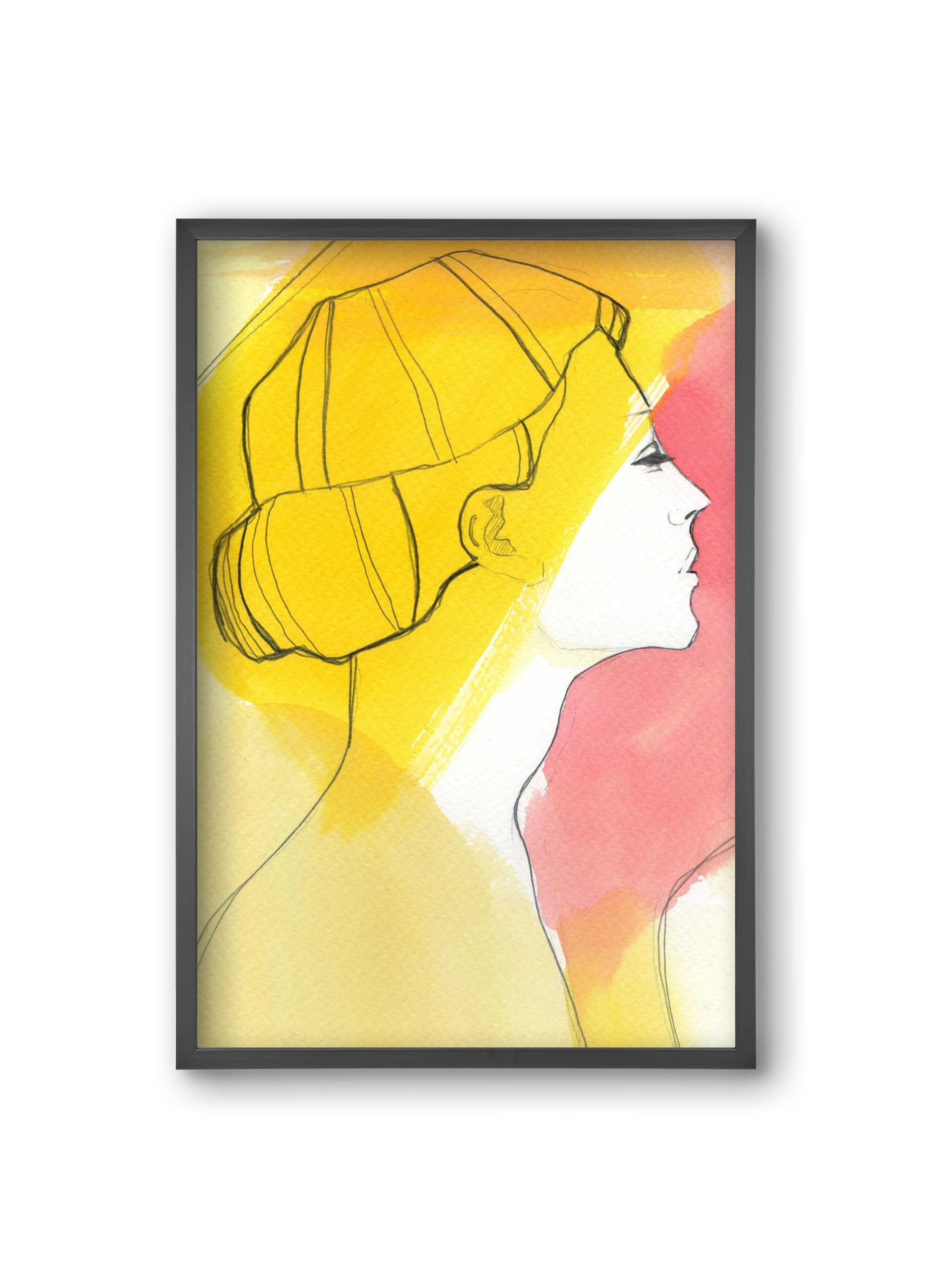 Summer, 20x30 cm (20x30 cm), Fekete keret