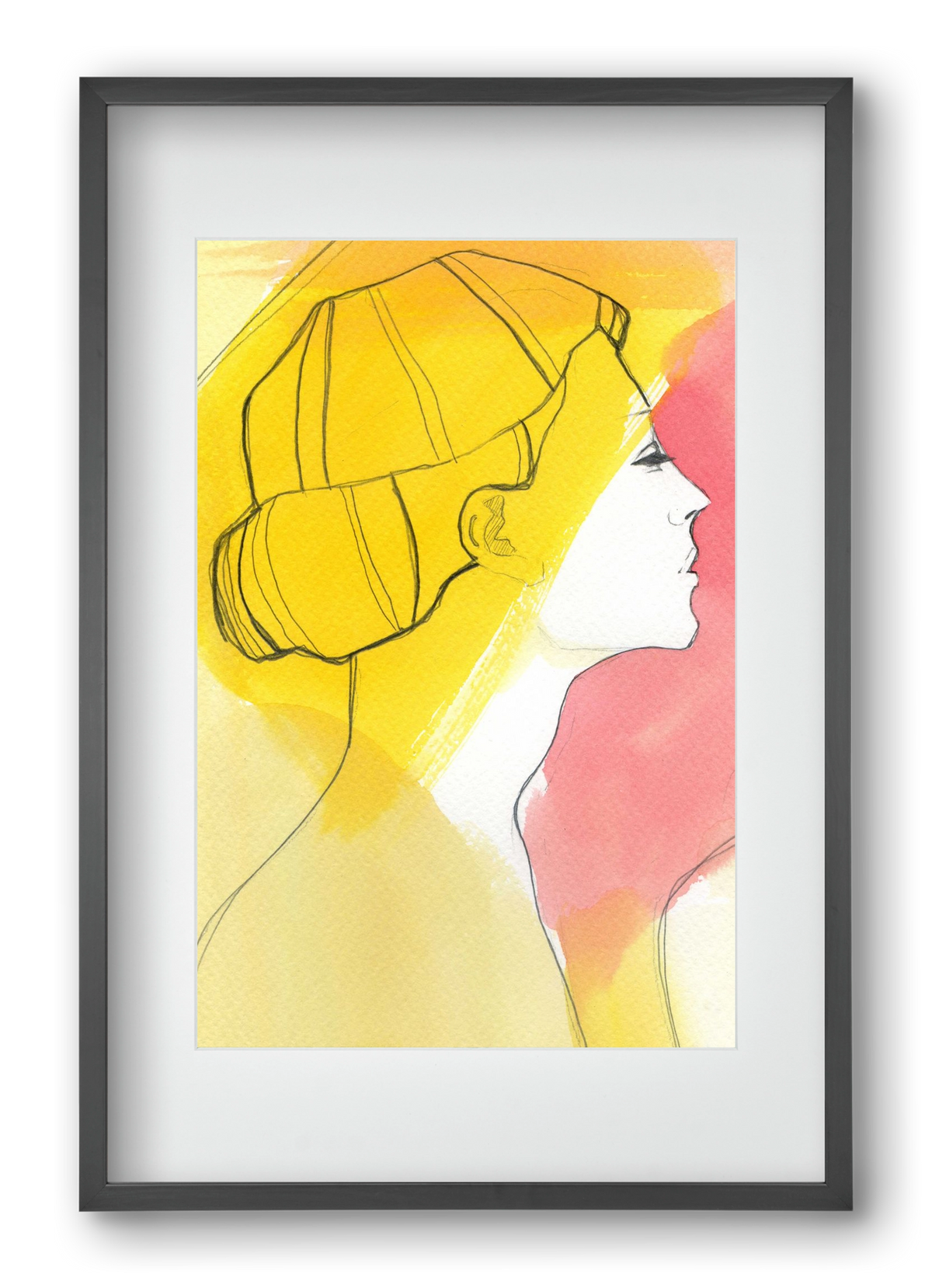 Summer, 40x60 cm (30x45 cm), Fekete keret, paszpartuval