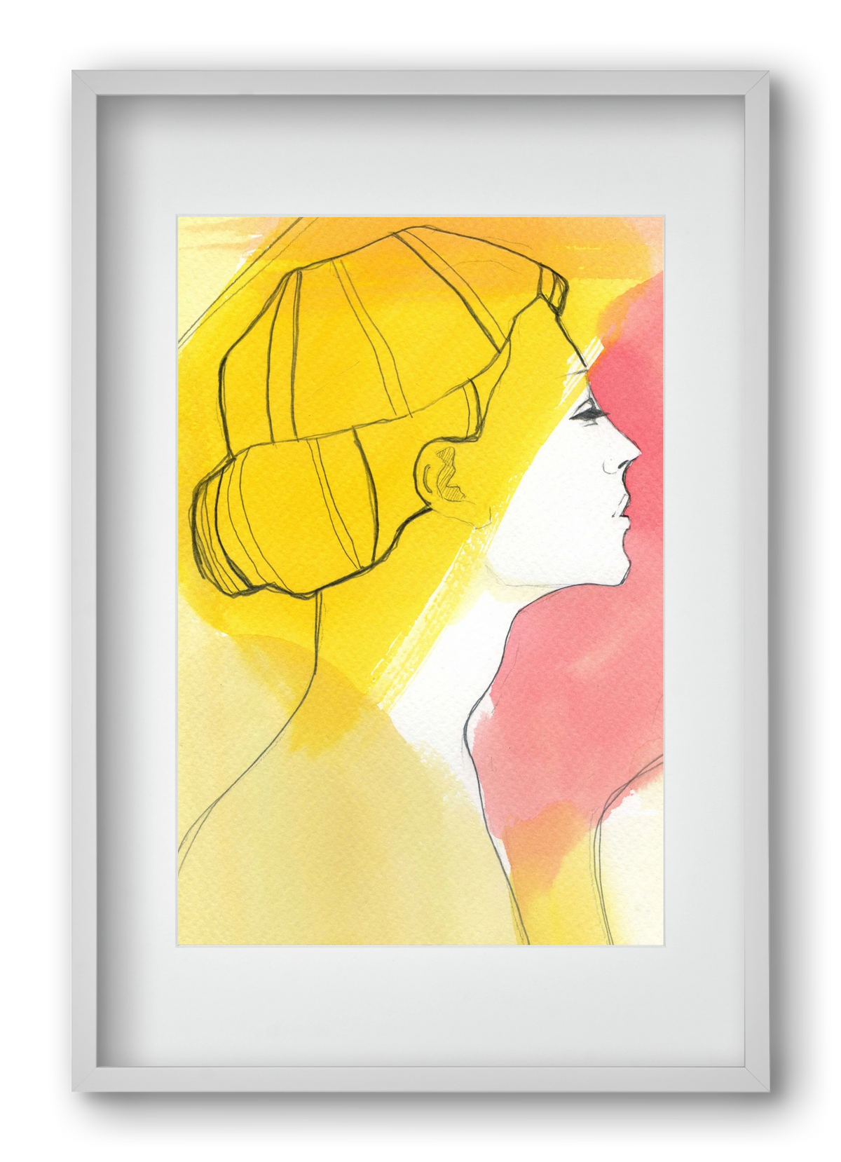 Summer, 40x60 cm (30x45 cm), Fehér keret, paszpartuval