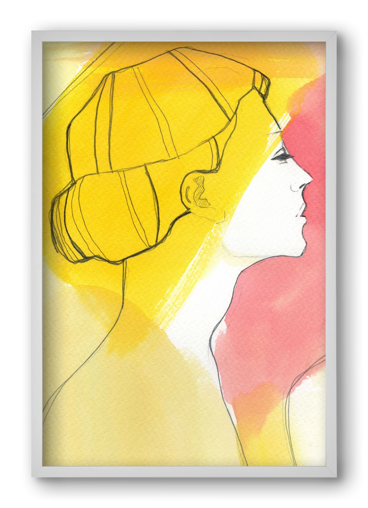 Summer, 40x60 cm (40x60 cm), Fehér keret