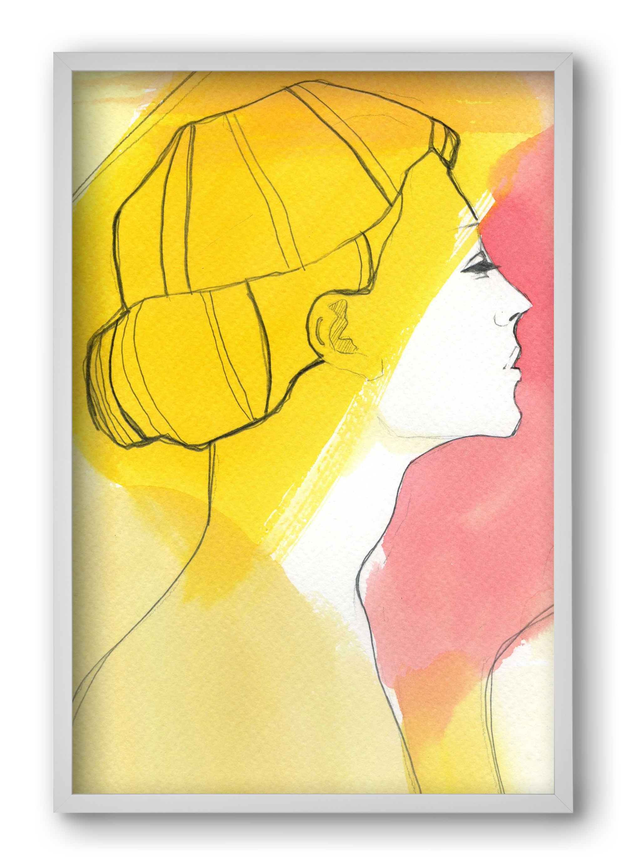 Summer, 40x60 cm (40x60 cm), Fehér keret